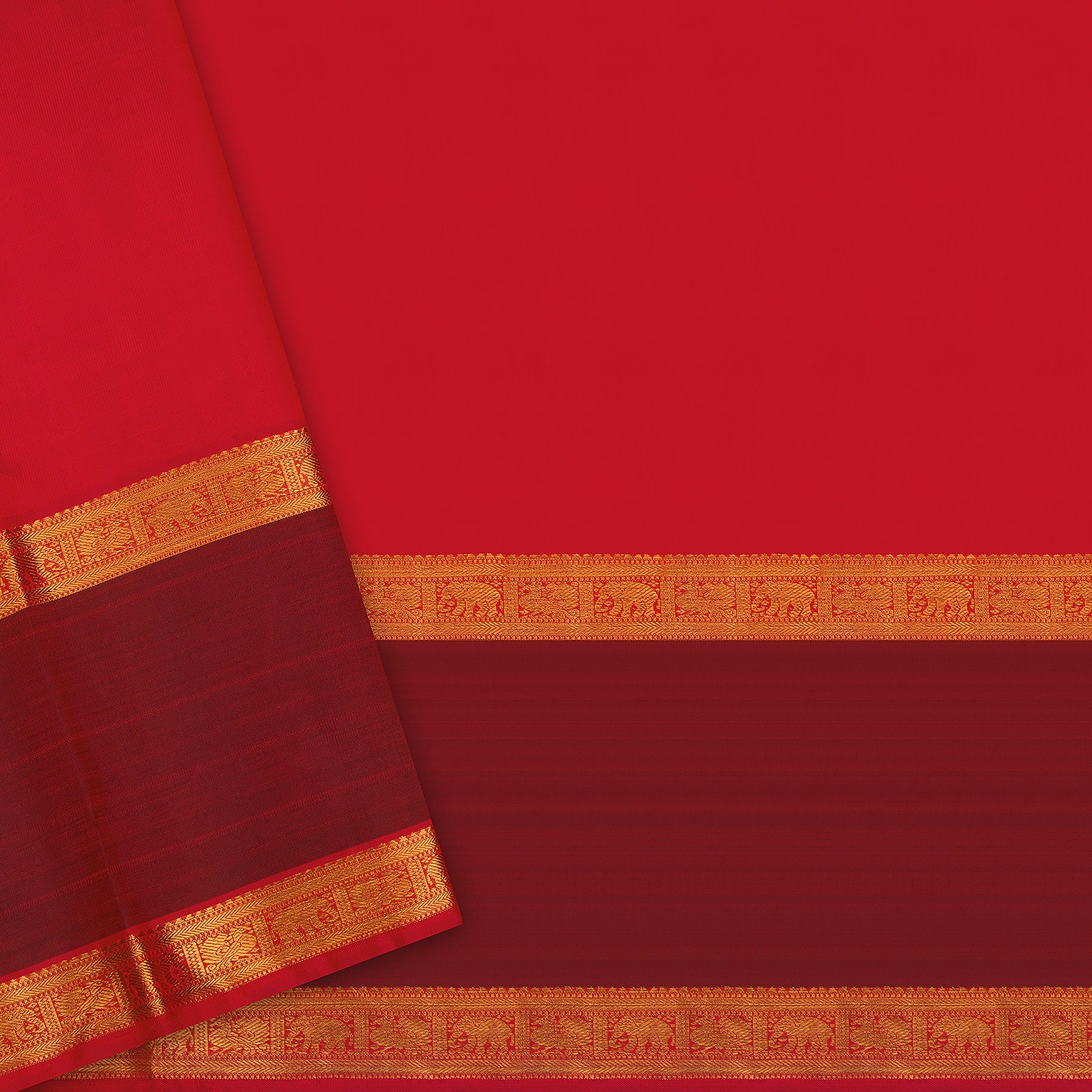 Kanakavalli Kanjivaram Silk Sari 24-599-HS001-07331 - Blouse View