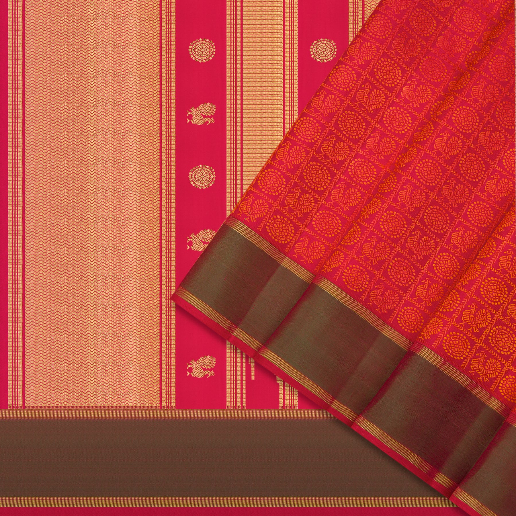 Kanakavalli Kanjivaram Silk Sari 24-599-HS001-08272 - Cover View