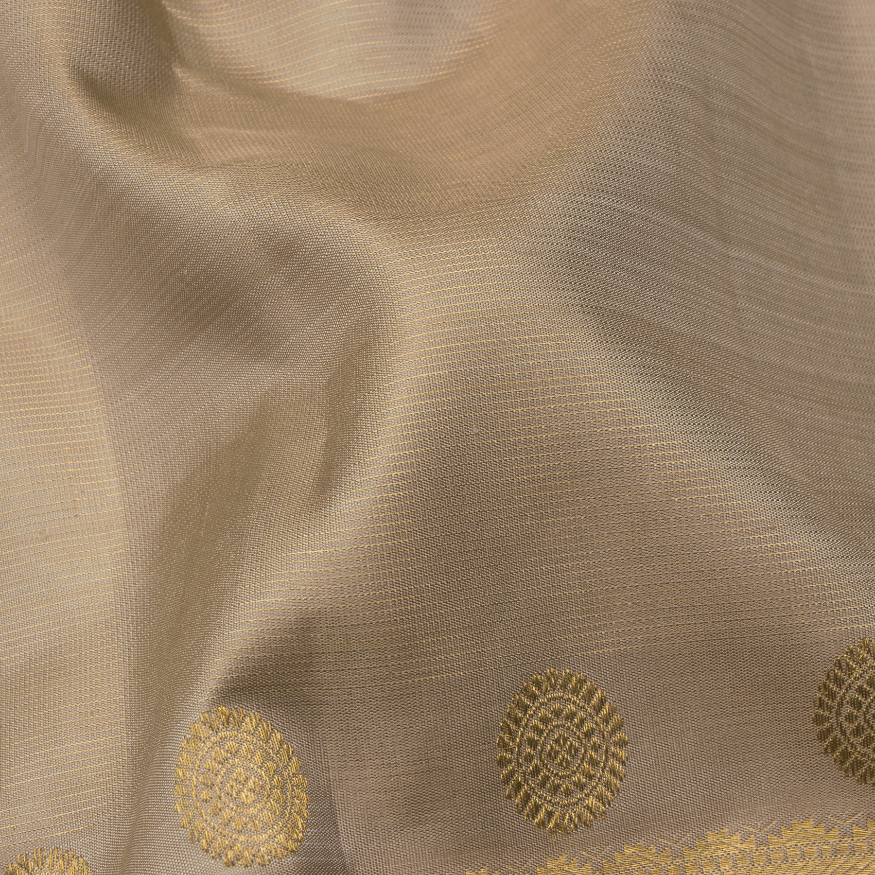 Kanakavalli Kanjivaram Silk Sari 24-599-HS001-08283 - Fabric View