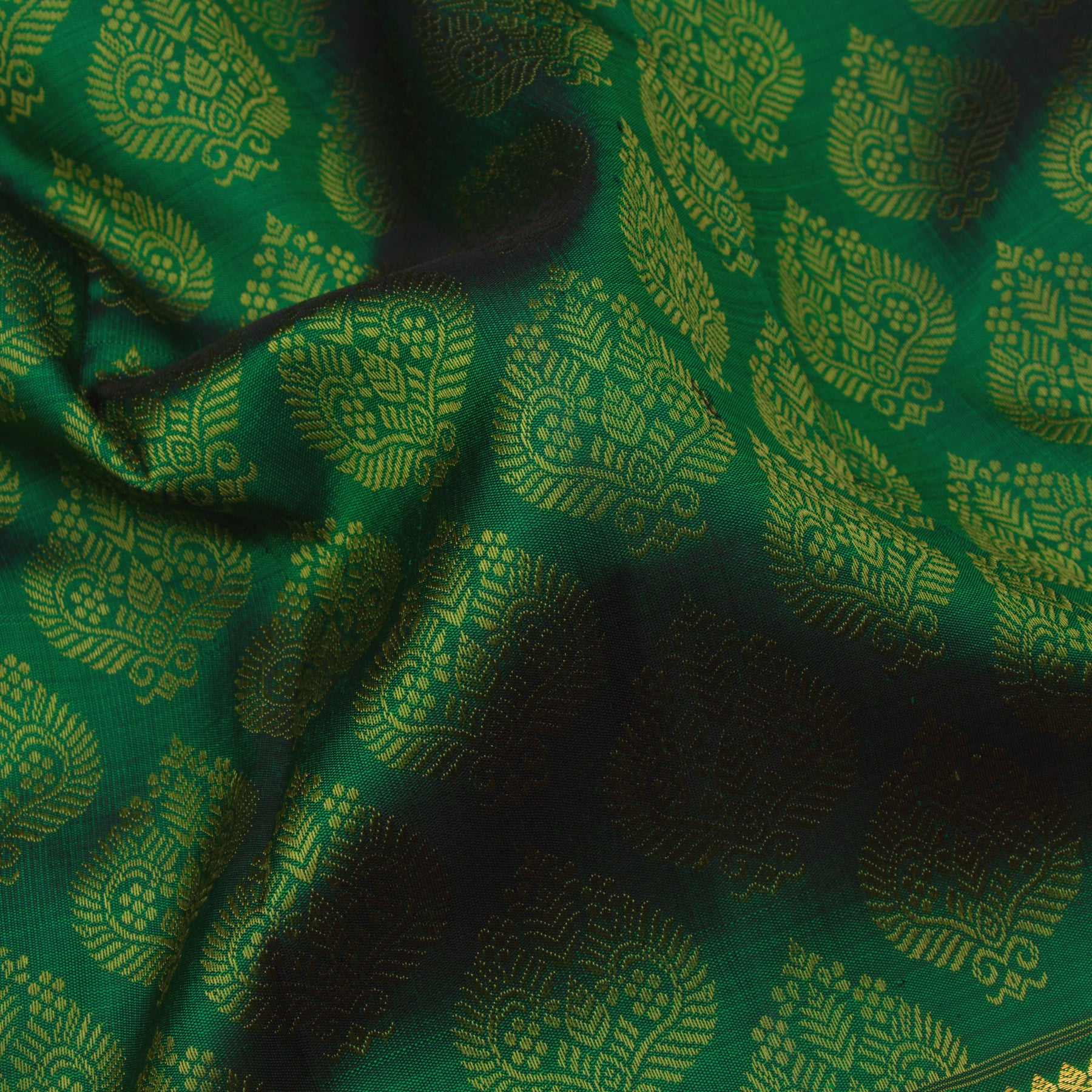 Kanakavalli Kanjivaram Silk Sari 24-599-HS001-08290 - Fabric View