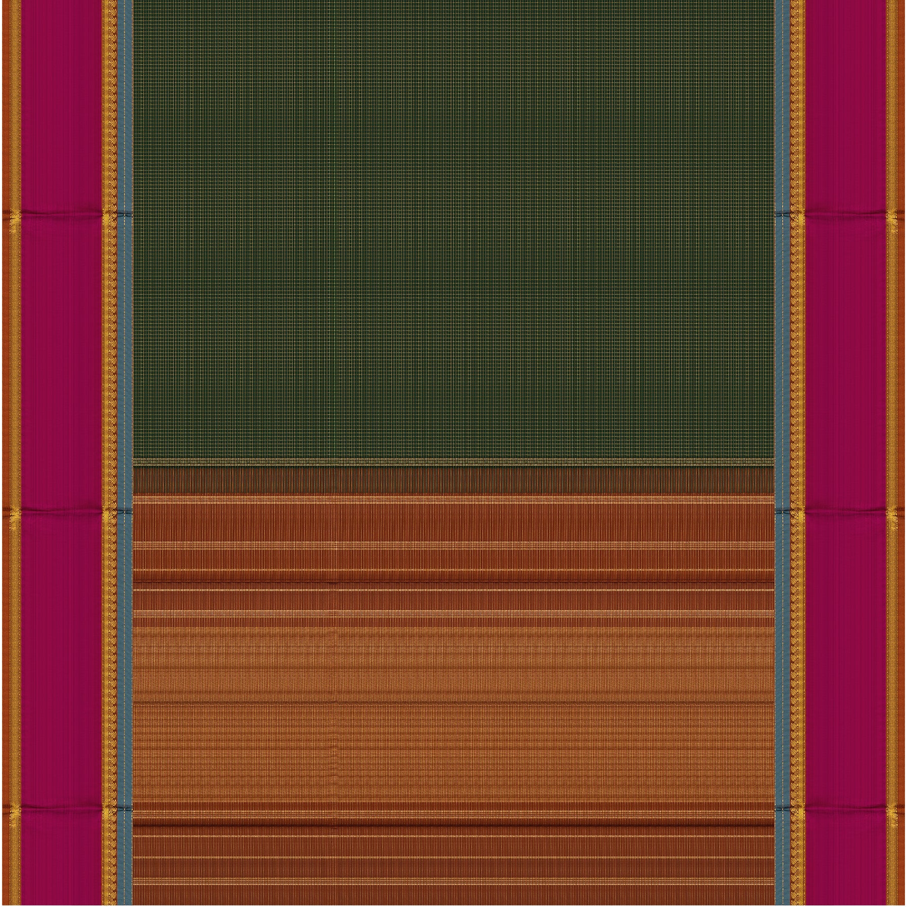 Kanakavalli Kanjivaram Silk Sari 24-599-HS001-08651 - Full View