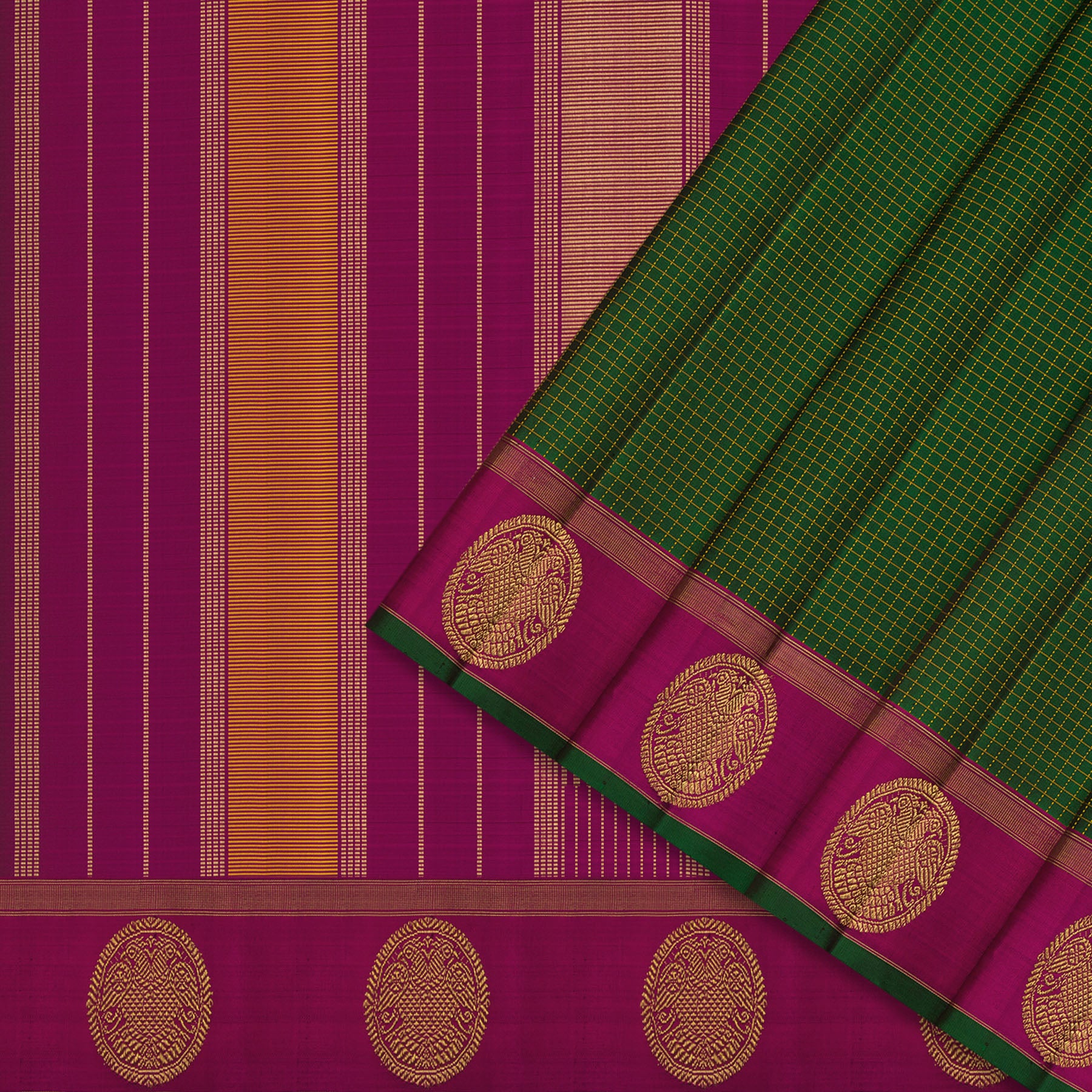 Kanakavalli Kanjivaram Silk Sari 24-599-HS001-08654 - Cover View