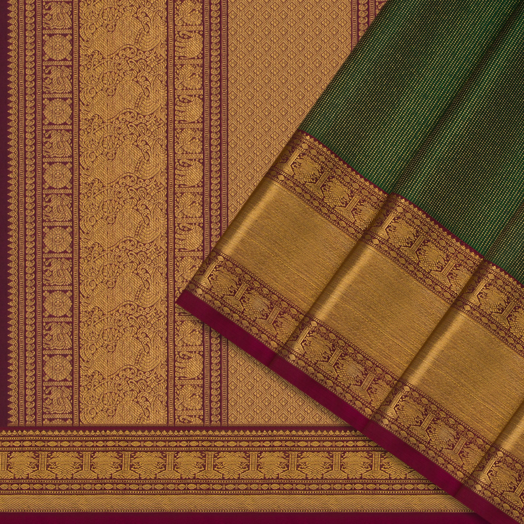 Kanakavalli Kanjivaram Silk Sari 24-599-HS001-10061 - Cover View