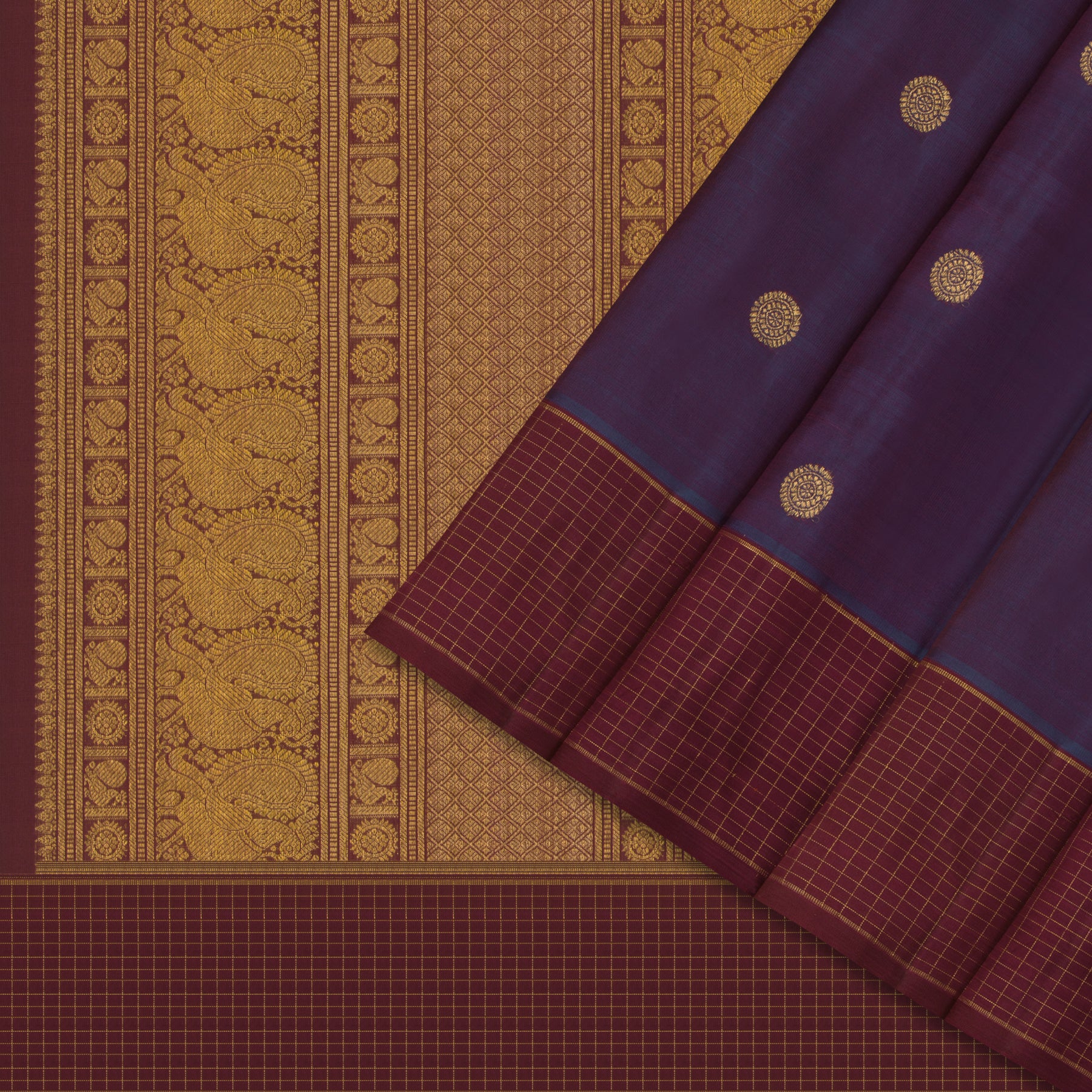 Kanakavalli Kanjivaram Silk Sari 24-599-HS001-10102 - Cover View