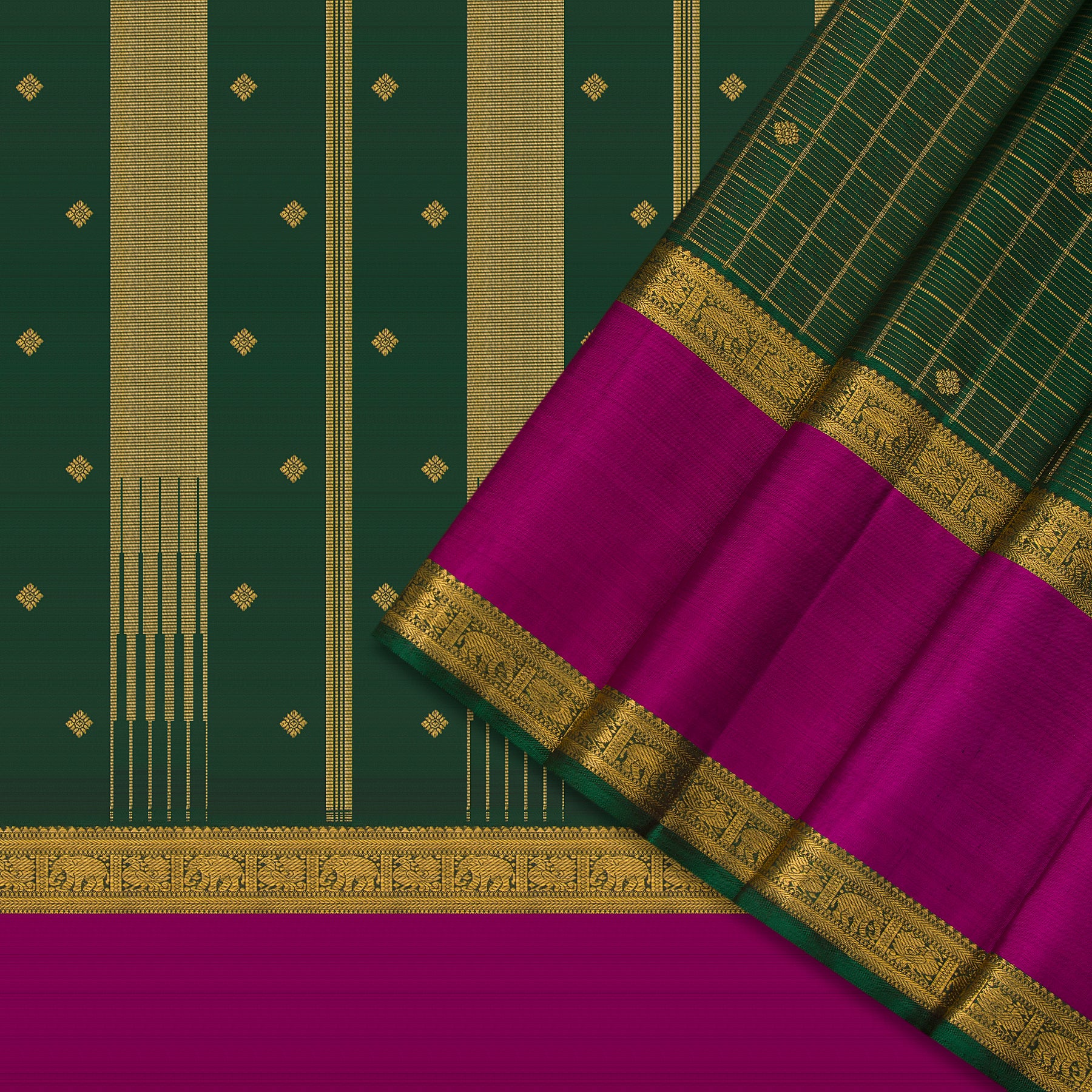 Kanakavalli Kanjivaram Silk Sari 24-599-HS001-10714 - Cover View