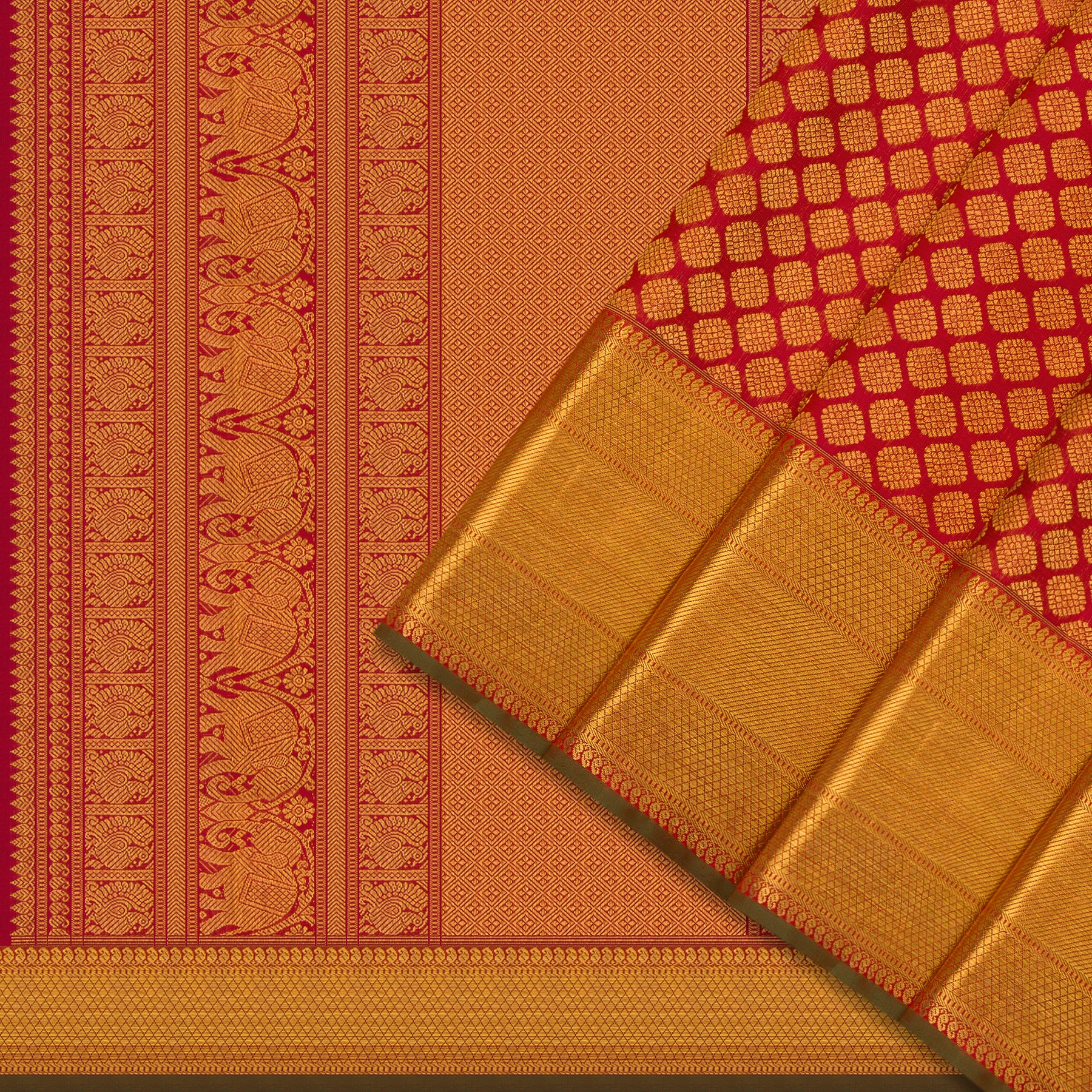 Kanakavalli Kanjivaram Silk Sari 24-599-HS001-10718 - Cover View