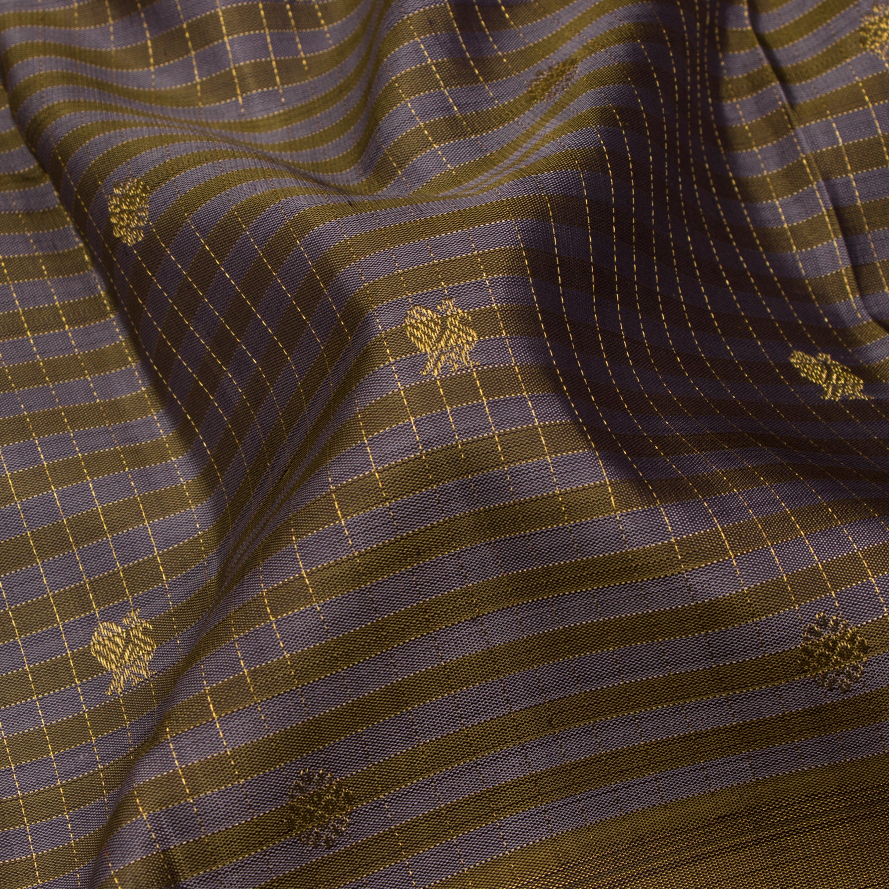 Kanakavalli Kanjivaram Silk Sari 24-599-HS001-10743 - Fabric View