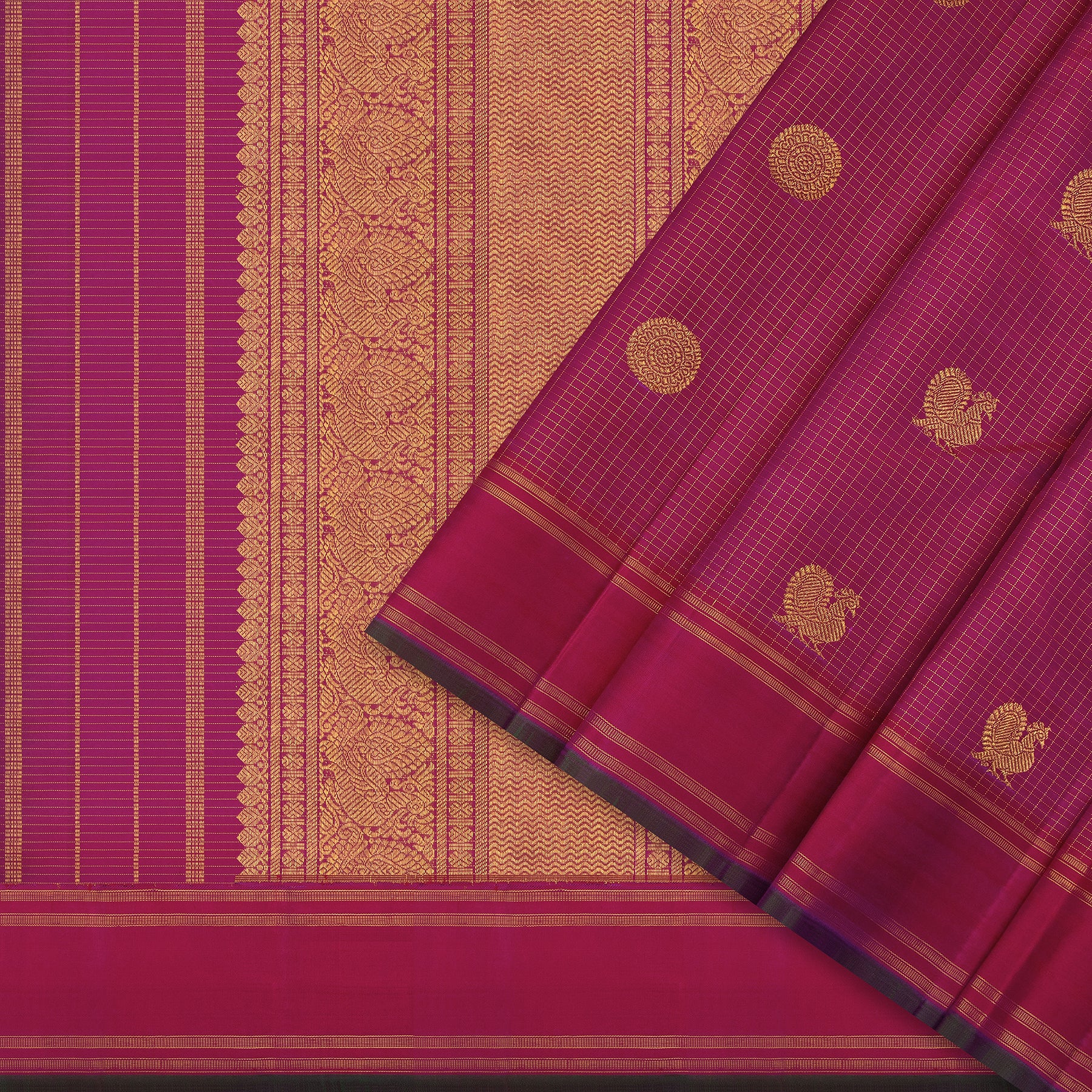 Kanakavalli Kanjivaram Silk Sari 24-599-HS001-10745 - Cover View