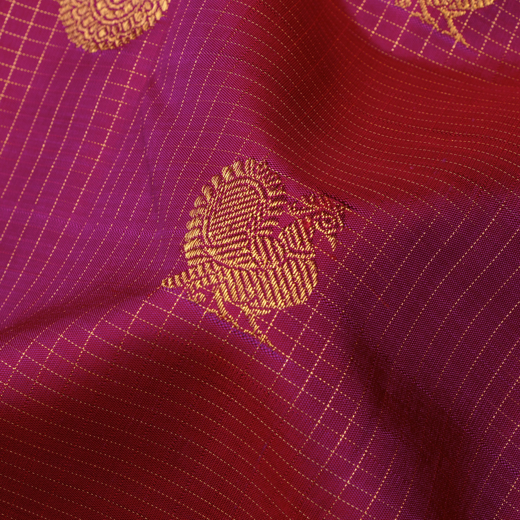 Kanakavalli Kanjivaram Silk Sari 24-599-HS001-10745 - Fabric View