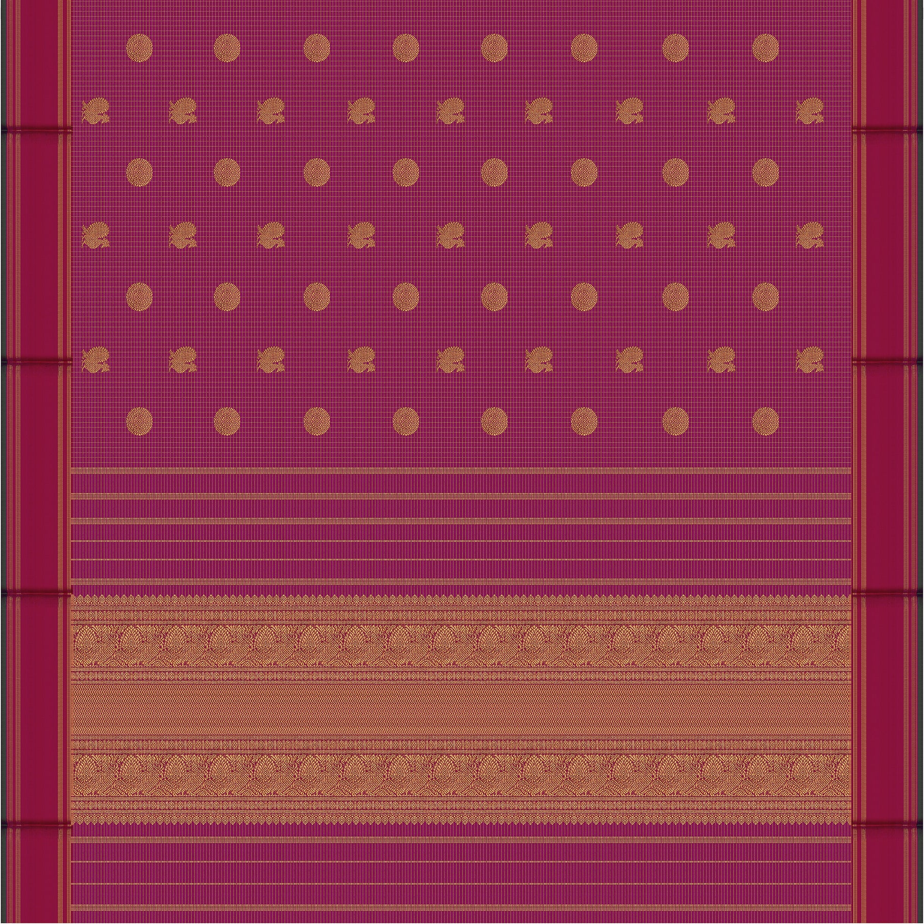 Kanakavalli Kanjivaram Silk Sari 24-599-HS001-10745 - Full View