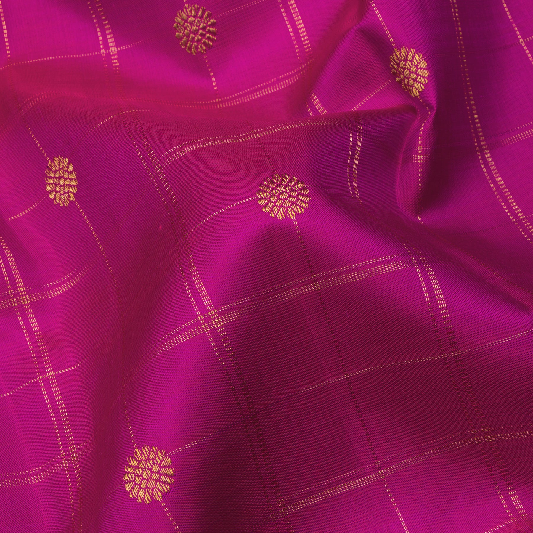 Kanakavalli Kanjivaram Silk Sari 24-599-HS001-11688 - Fabric View