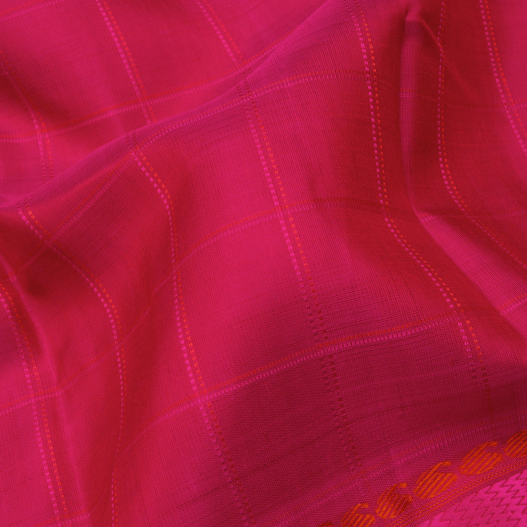 Kanakavalli Kanjivaram Silk Sari 24-599-HS001-11701 - Fabric View