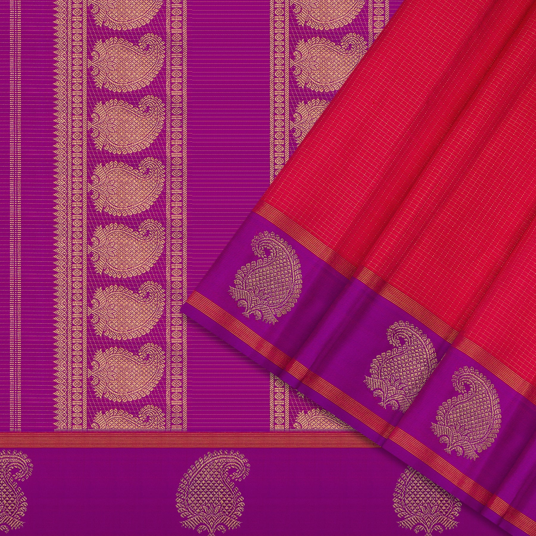 Kanakavalli Kanjivaram Silk Sari 24-599-HS001-11705 - Cover View