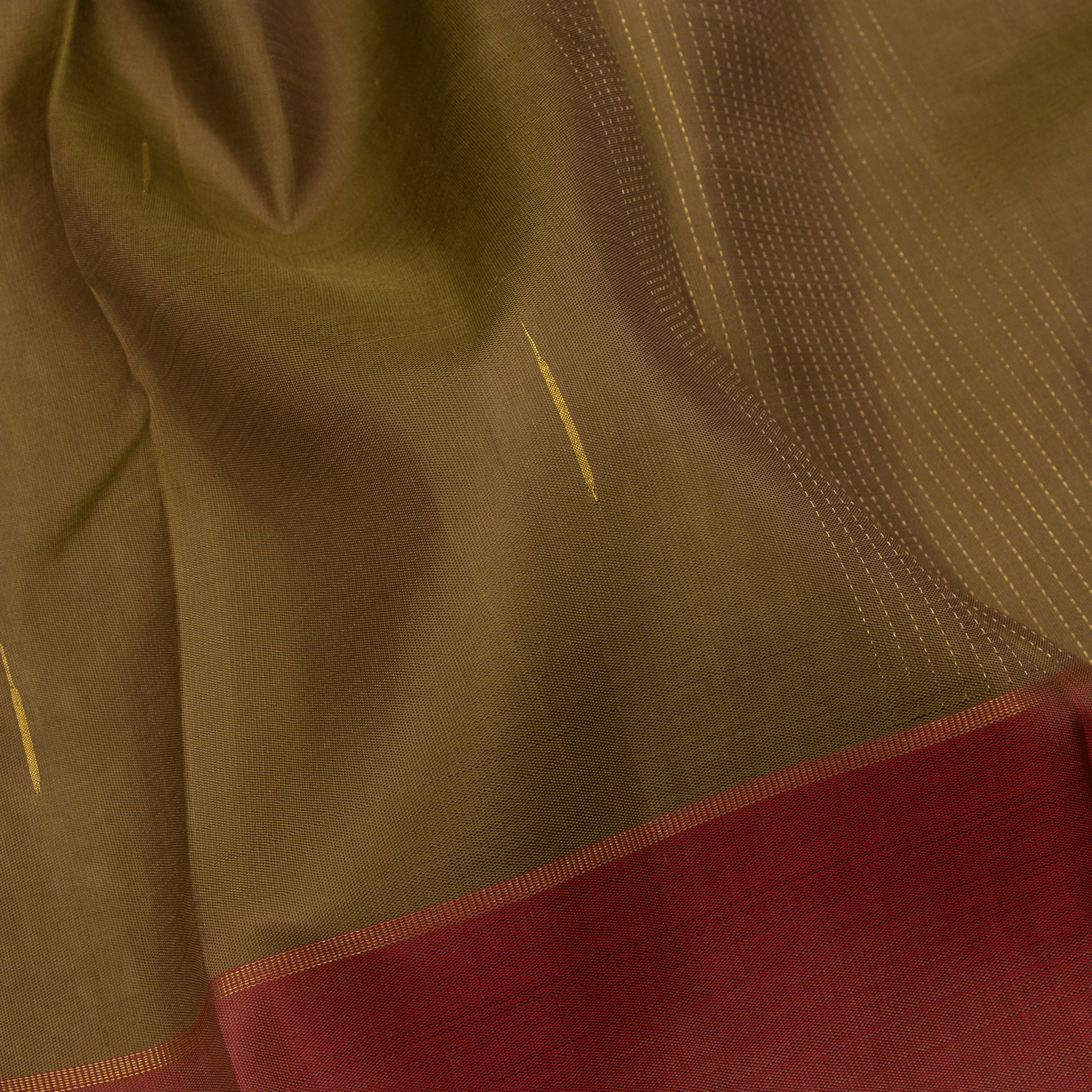 Kanakavalli Kanjivaram Silk Sari 24-599-HS001-11713 - Fabric View