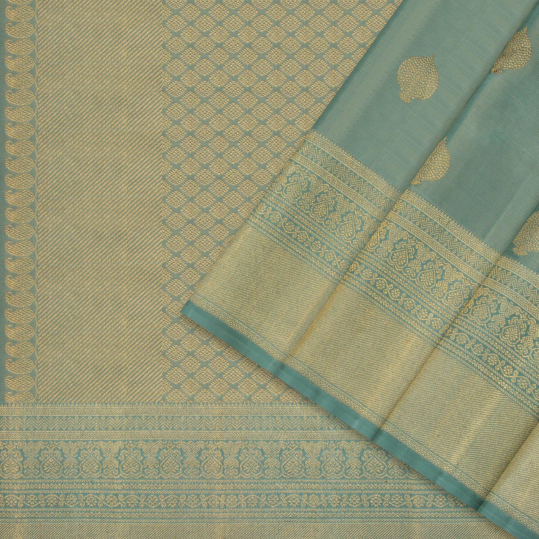 Kanakavalli Kanjivaram Silk Sari 24-599-HS001-11717 - Cover View