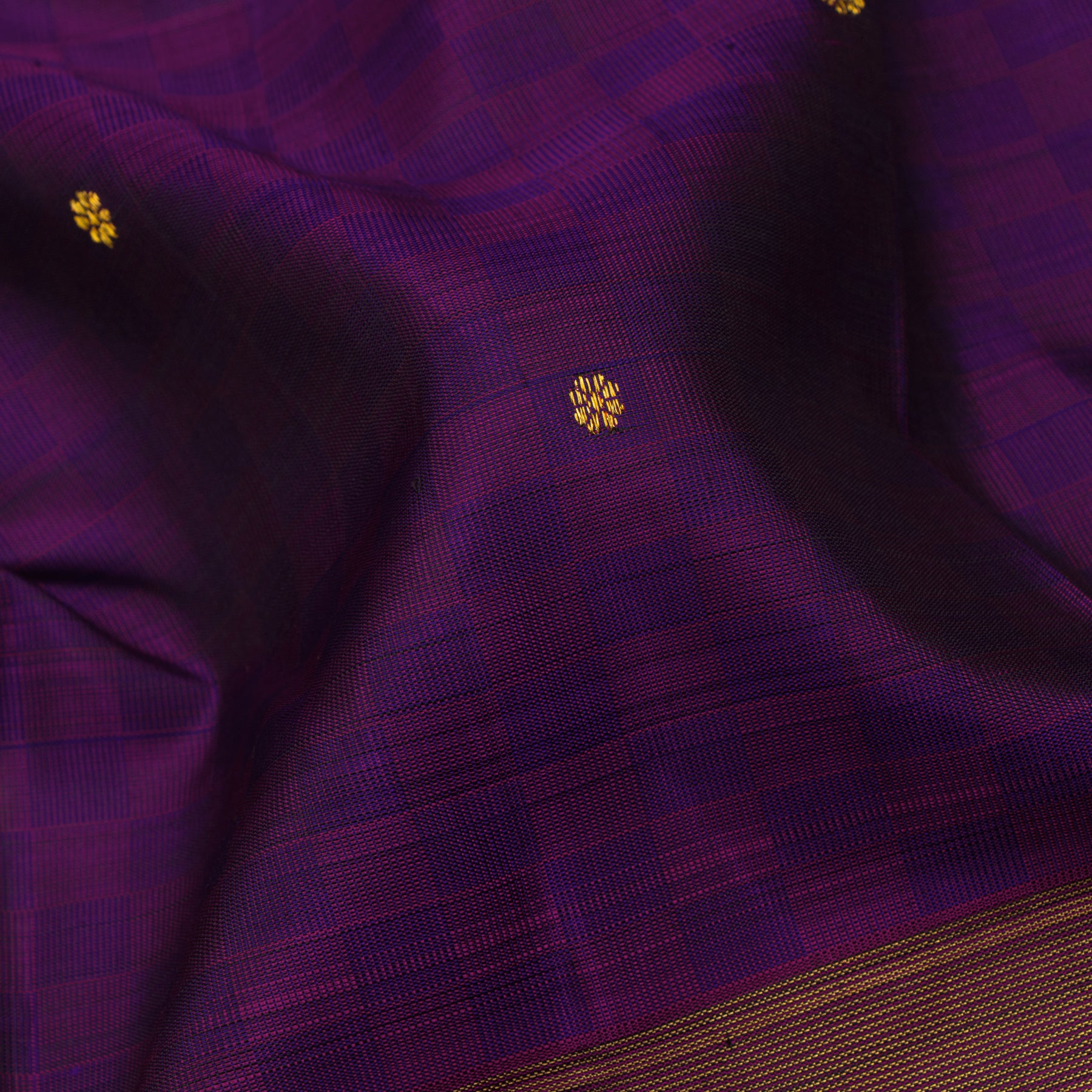 Kanakavalli Kanjivaram Silk Sari 24-599-HS001-11720 - Fabric View
