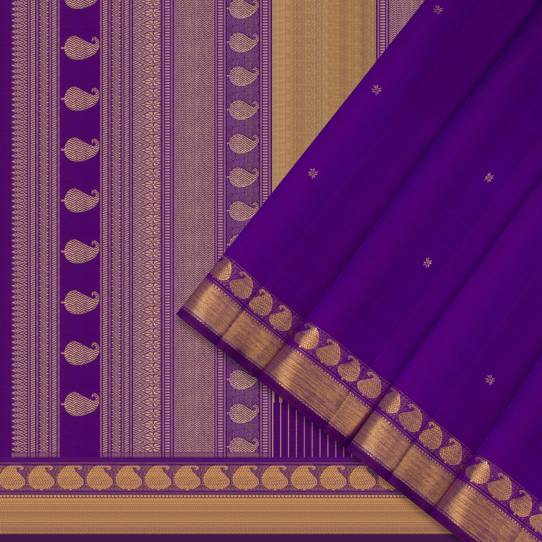 Kanakavalli Kanjivaram Silk Sari 24-599-HS001-11722 - Cover View