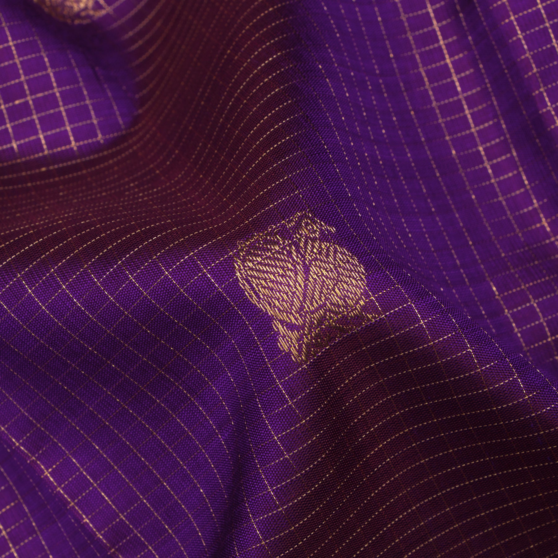 Kanakavalli Kanjivaram Silk Sari 24-599-HS001-12500 - Fabric View