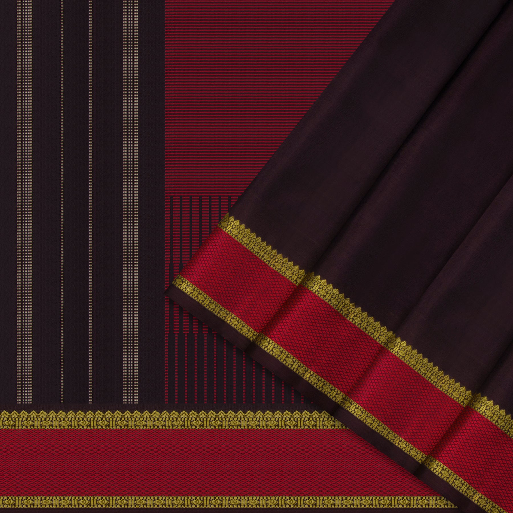 Kanakavalli Kanjivaram Silk Sari 24-599-HS001-12542 - Cover View
