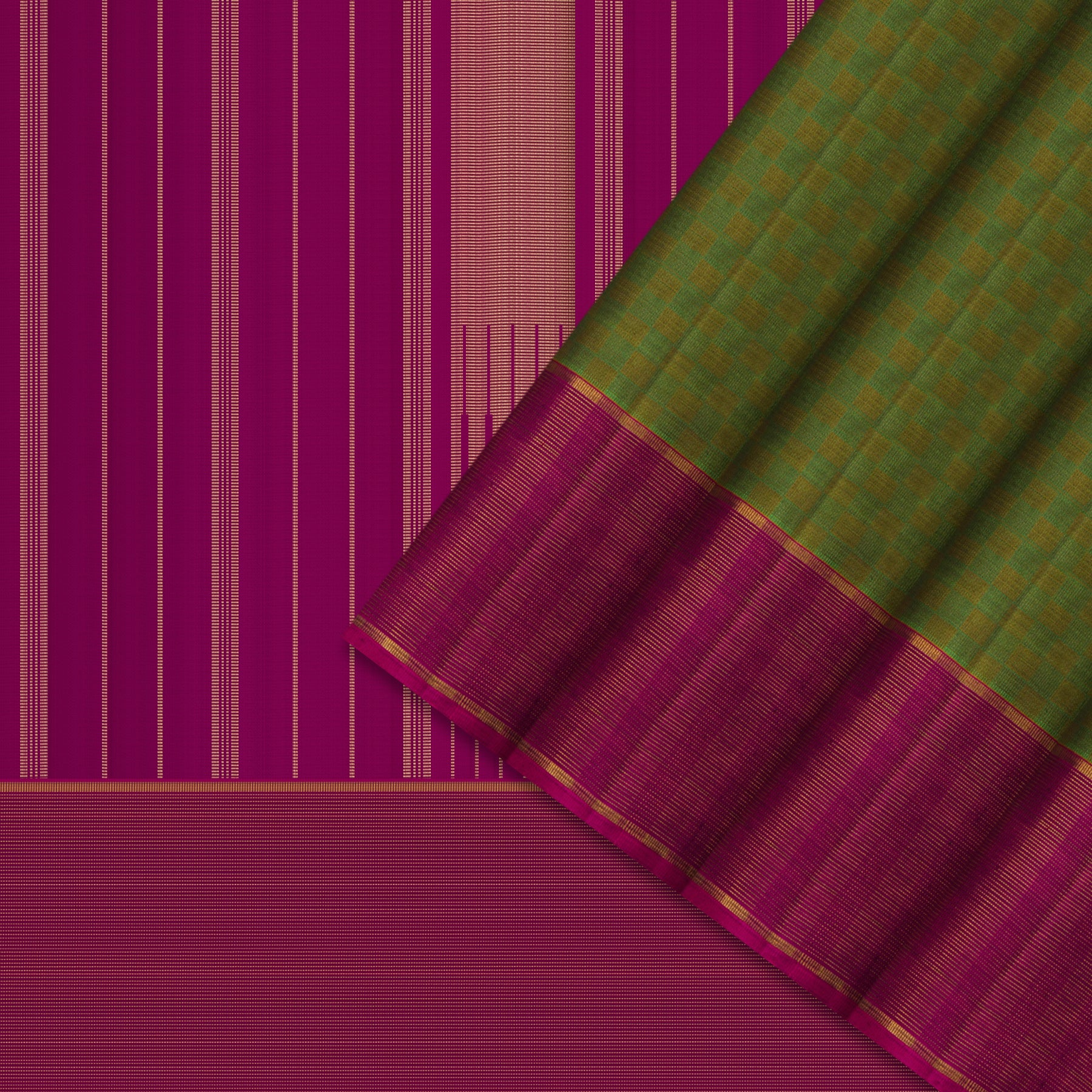 Kanakavalli Kanjivaram Silk Sari 24-599-HS001-12575 - Cover View