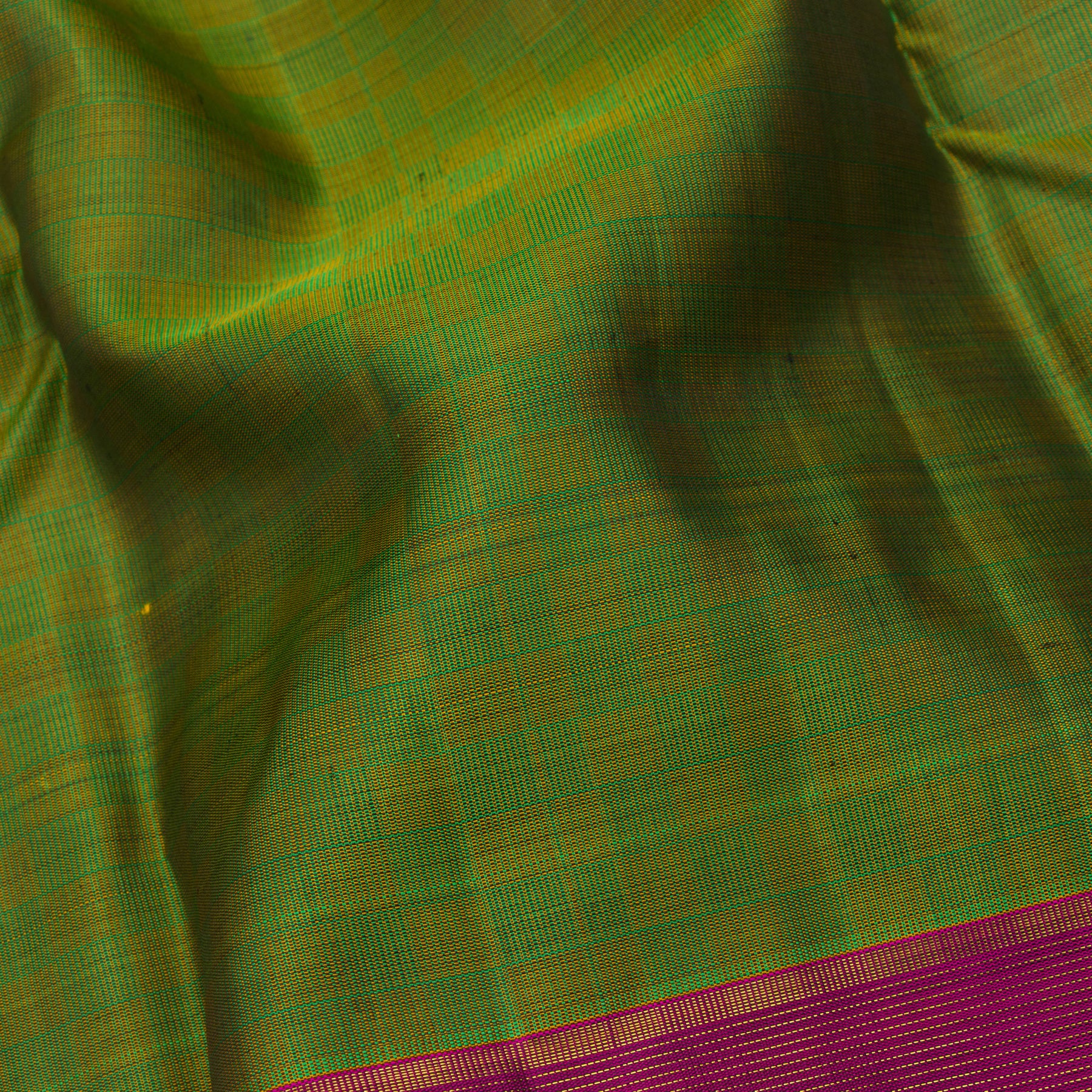 Kanakavalli Kanjivaram Silk Sari 24-599-HS001-12575 - Fabric View