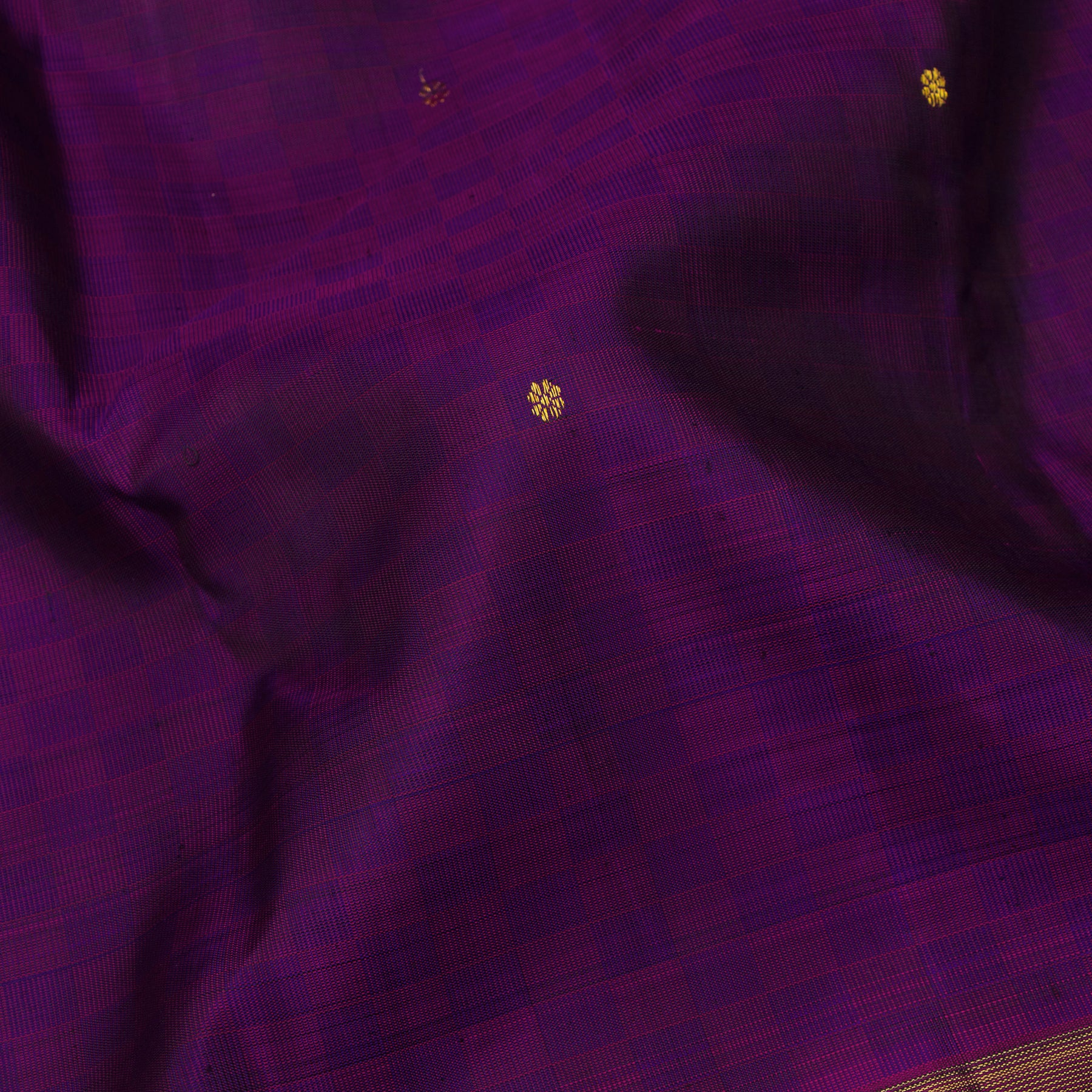 Kanakavalli Kanjivaram Silk Sari 24-599-HS001-13462 - Fabric View