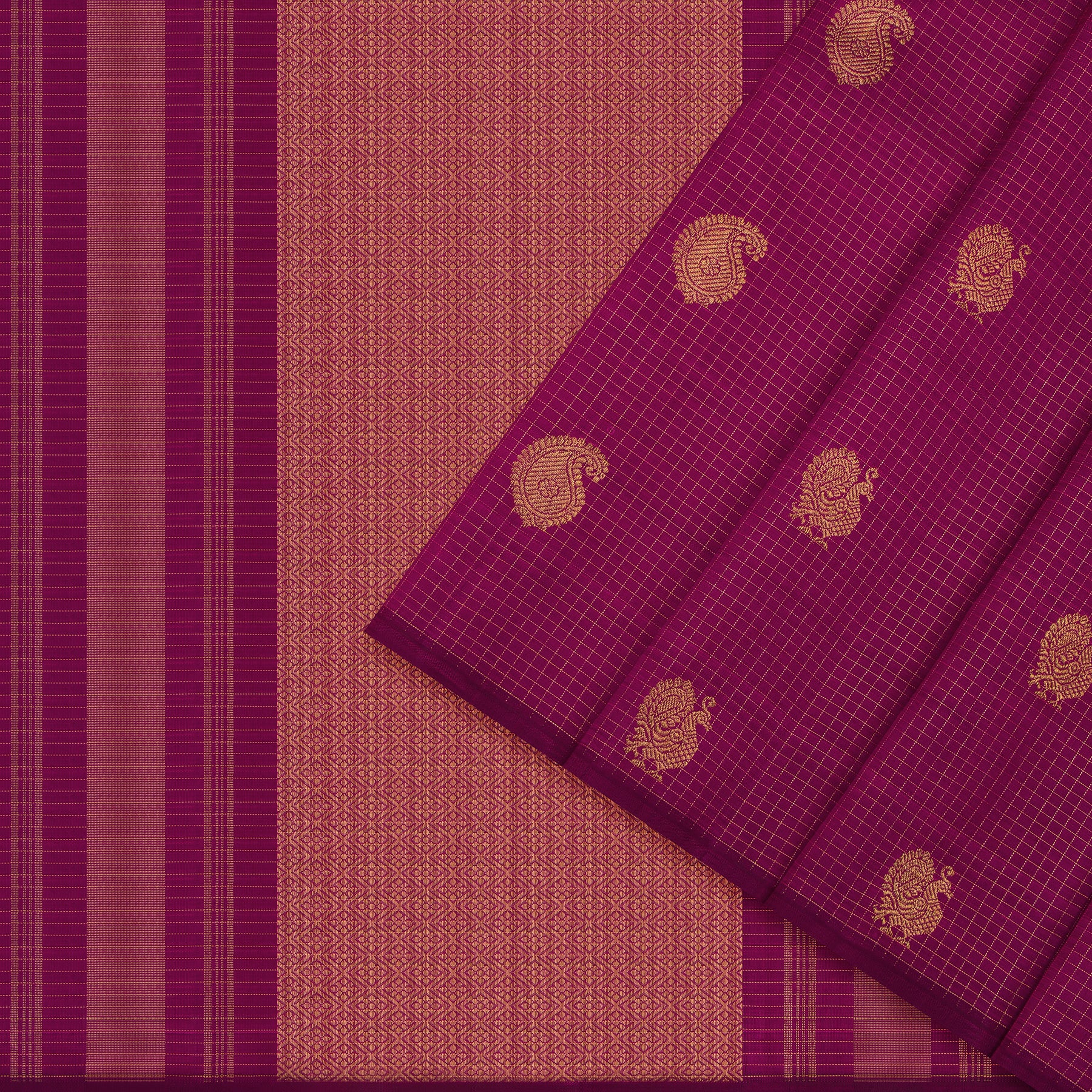 Kanakavalli Kanjivaram Silk Sari 24-599-HS001-13466 - Cover View