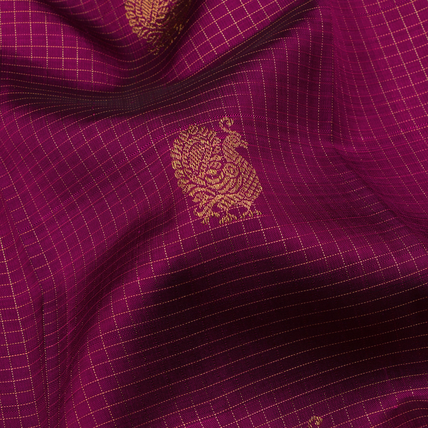Kanakavalli Kanjivaram Silk Sari 24-599-HS001-13466 - Fabric View