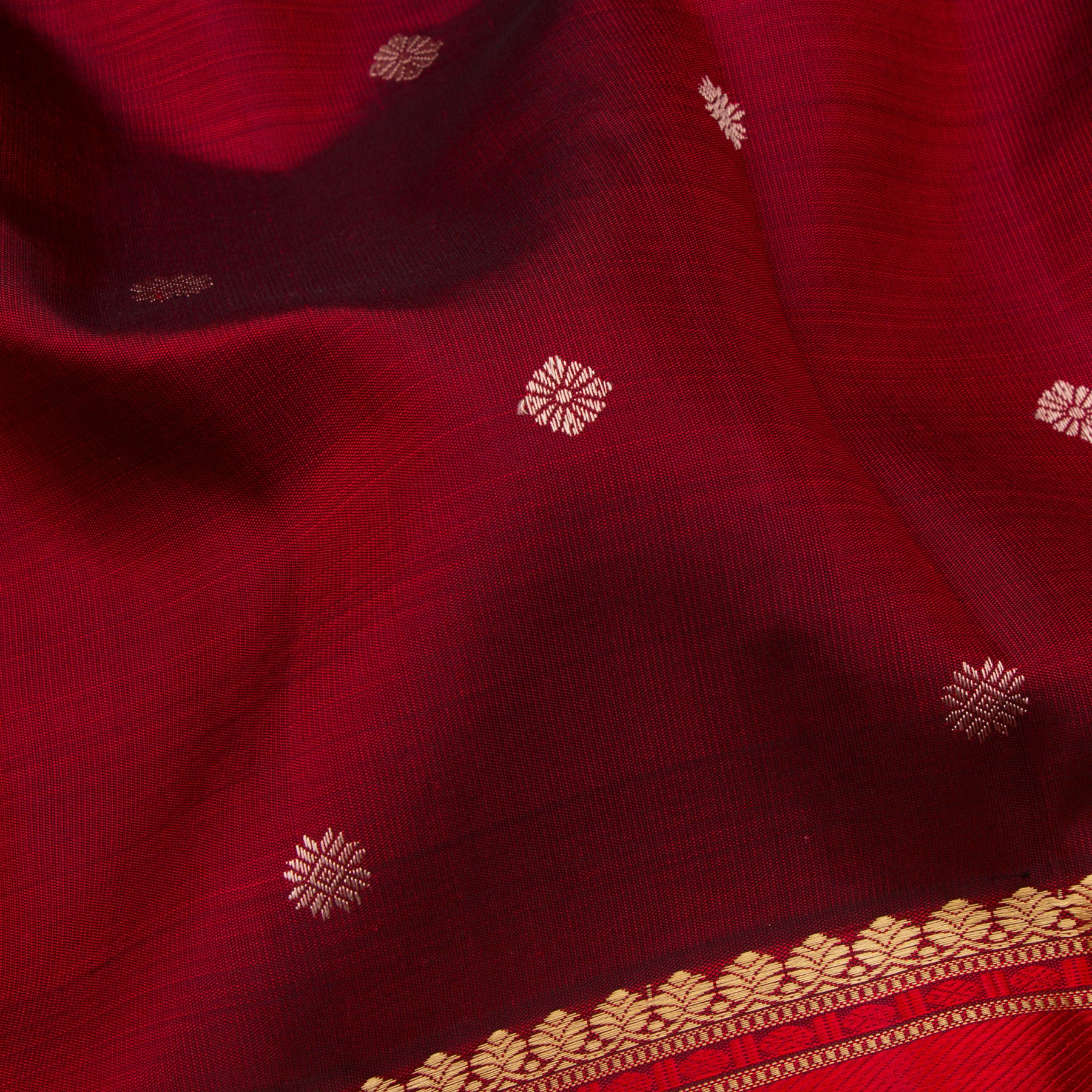 Kanakavalli Kanjivaram Silk Sari 24-599-HS001-13502 - Fabric View