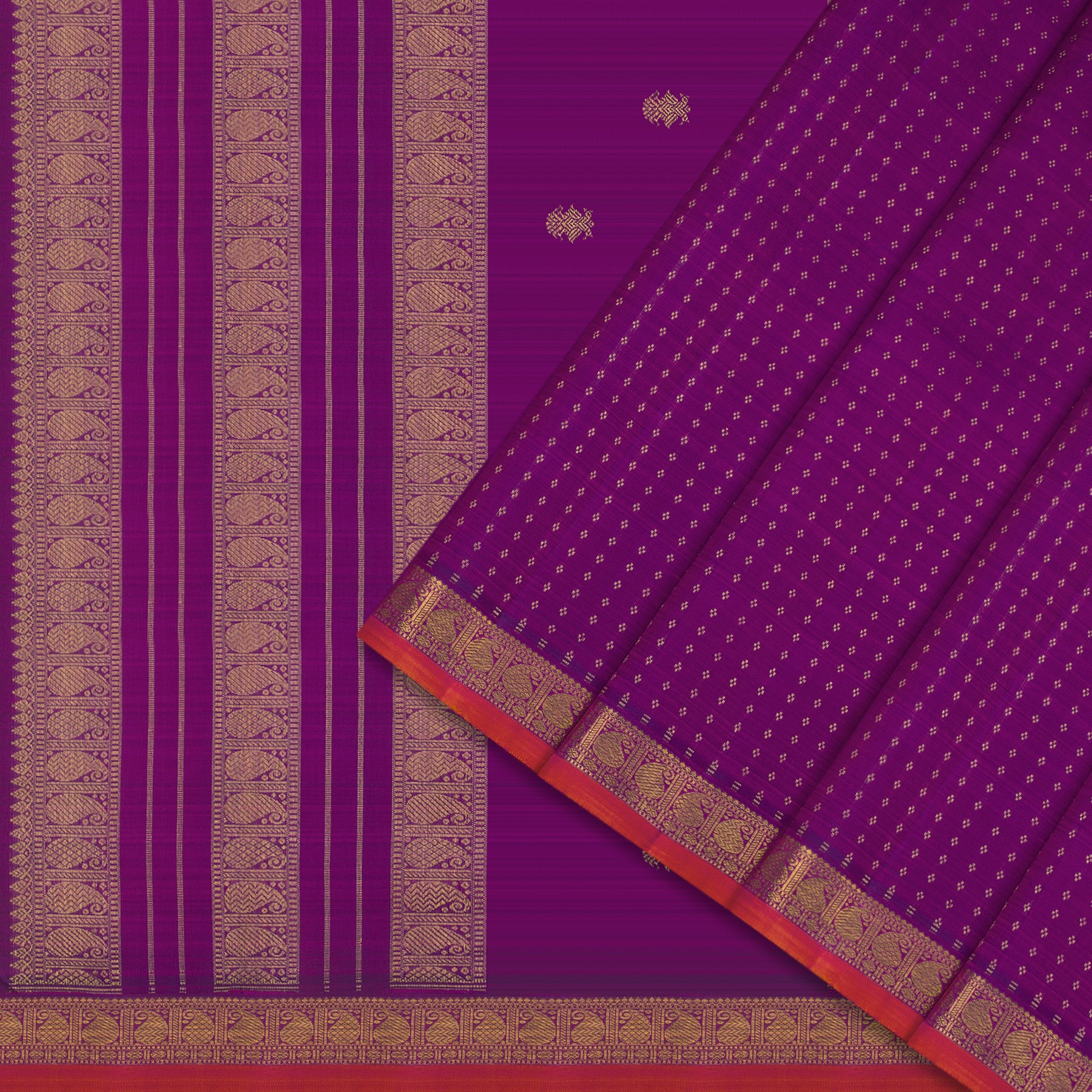 Kanakavalli Kanjivaram Silk Sari 24-599-HS001-13518 - Cover View