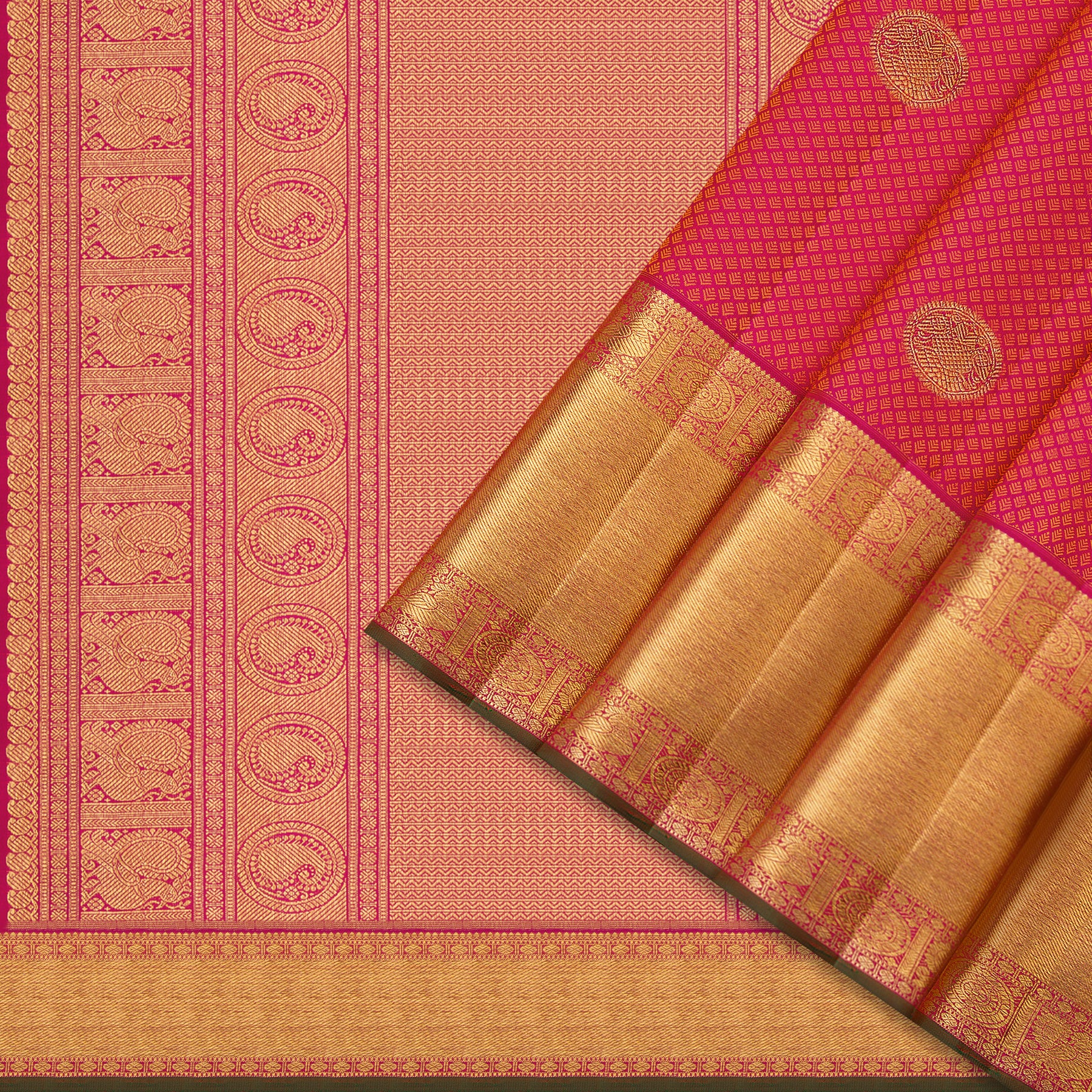 Kanakavalli Kanjivaram Silk Sari 24-599-HS001-02748 - Cover View