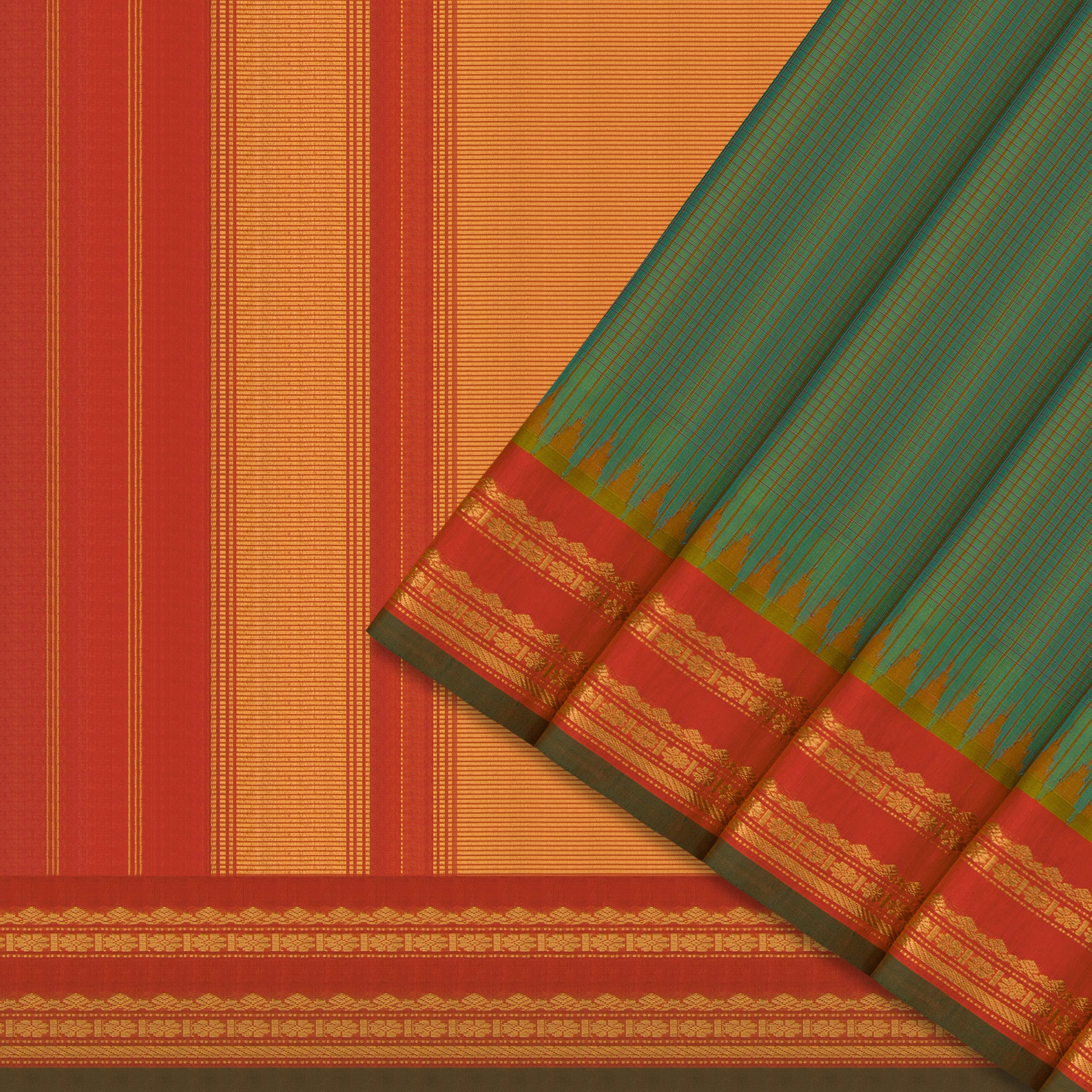 Kanakavalli Gadwal Silk/Cotton Sari 24-604-HS005-08994 - Cover View