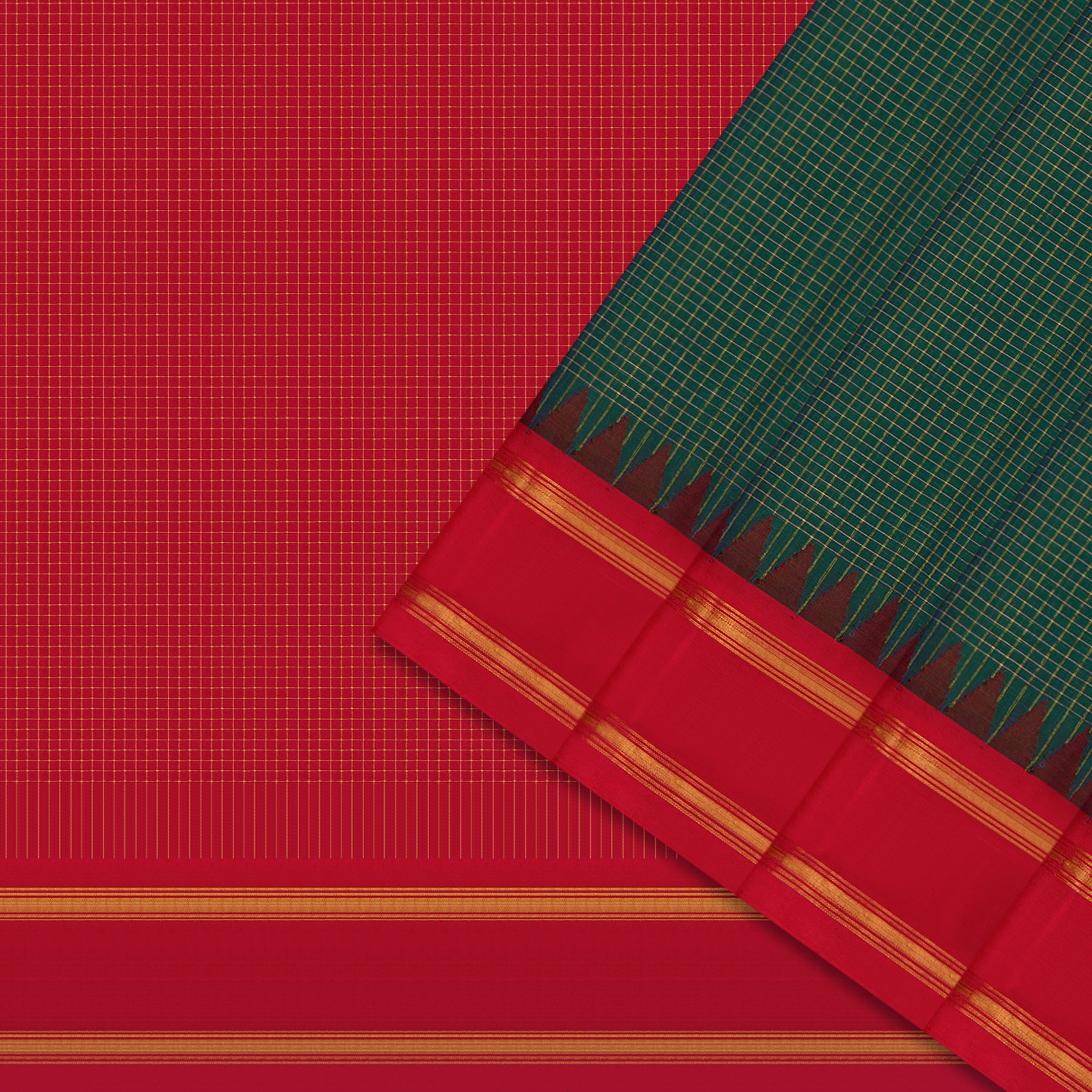 Kanakavalli Gadwal Silk/Cotton Sari 24-604-HS005-08999 - Cover View