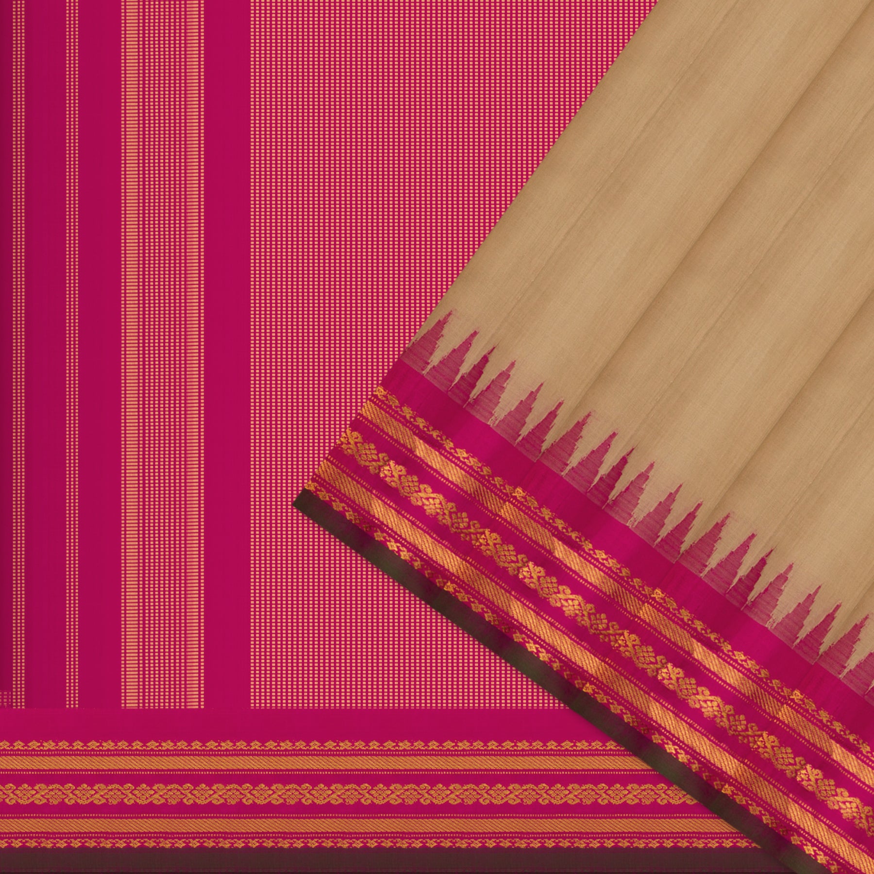 Kanakavalli Gadwal Silk/Cotton Sari 24-604-HS005-09007 - Cover View