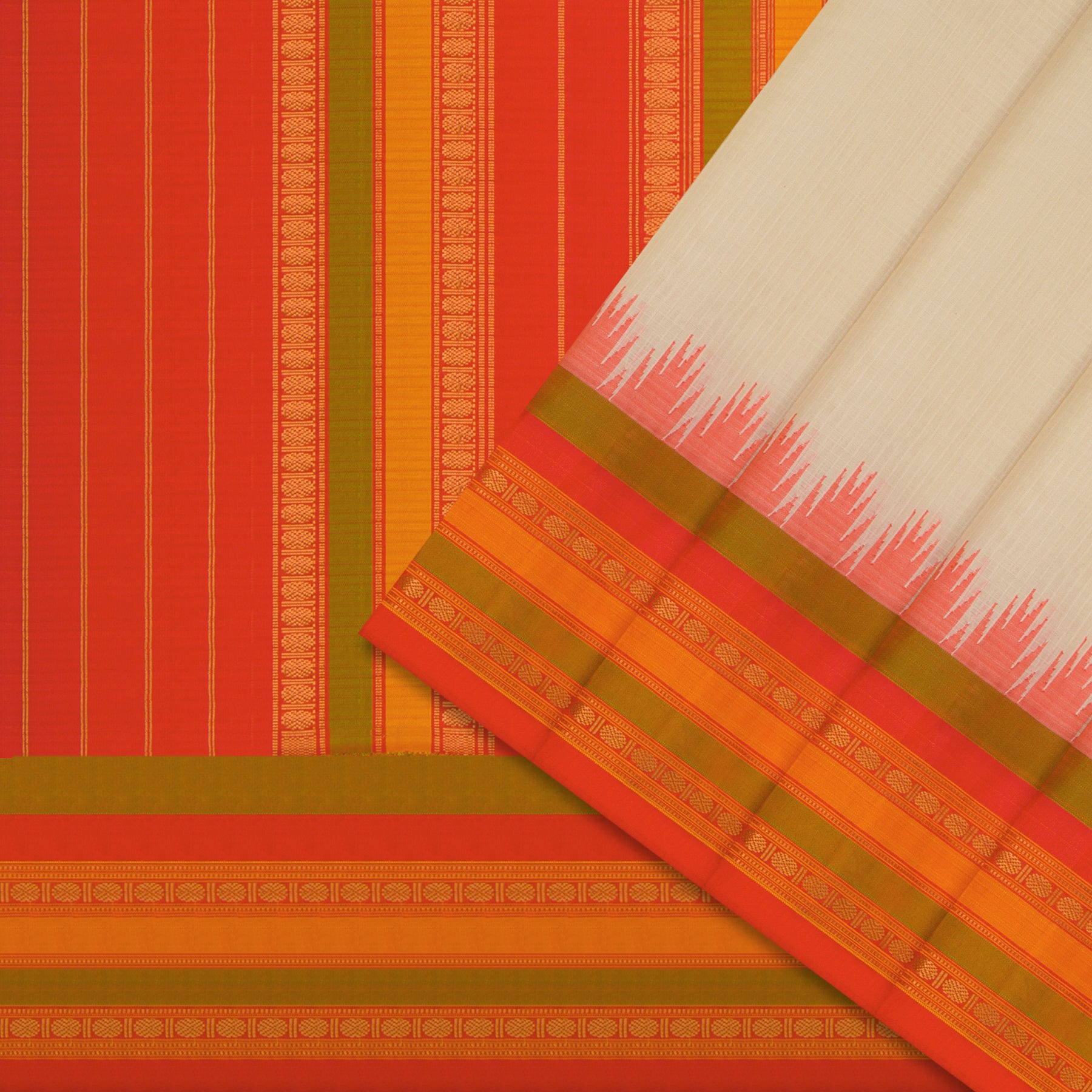 Kanakavalli Gadwal Silk/Cotton Sari 24-604-HS005-09010 - Cover View
