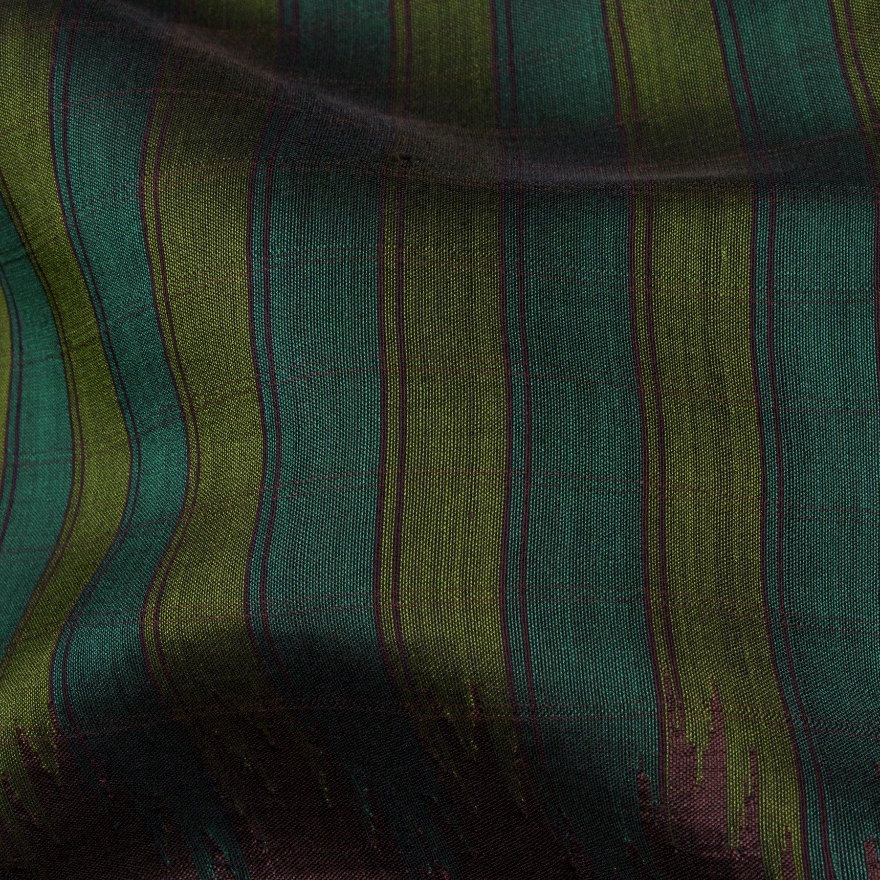 Kanakavalli Gadwal Silk/Cotton Sari 24-604-HS005-09025 - Fabric View