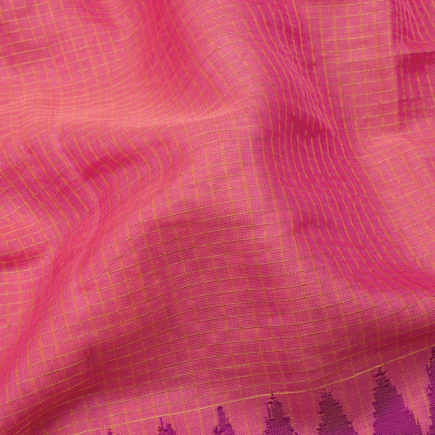 Kanakavalli Gadwal Silk/Cotton Sari 24-604-HS005-09029 - Fabric View