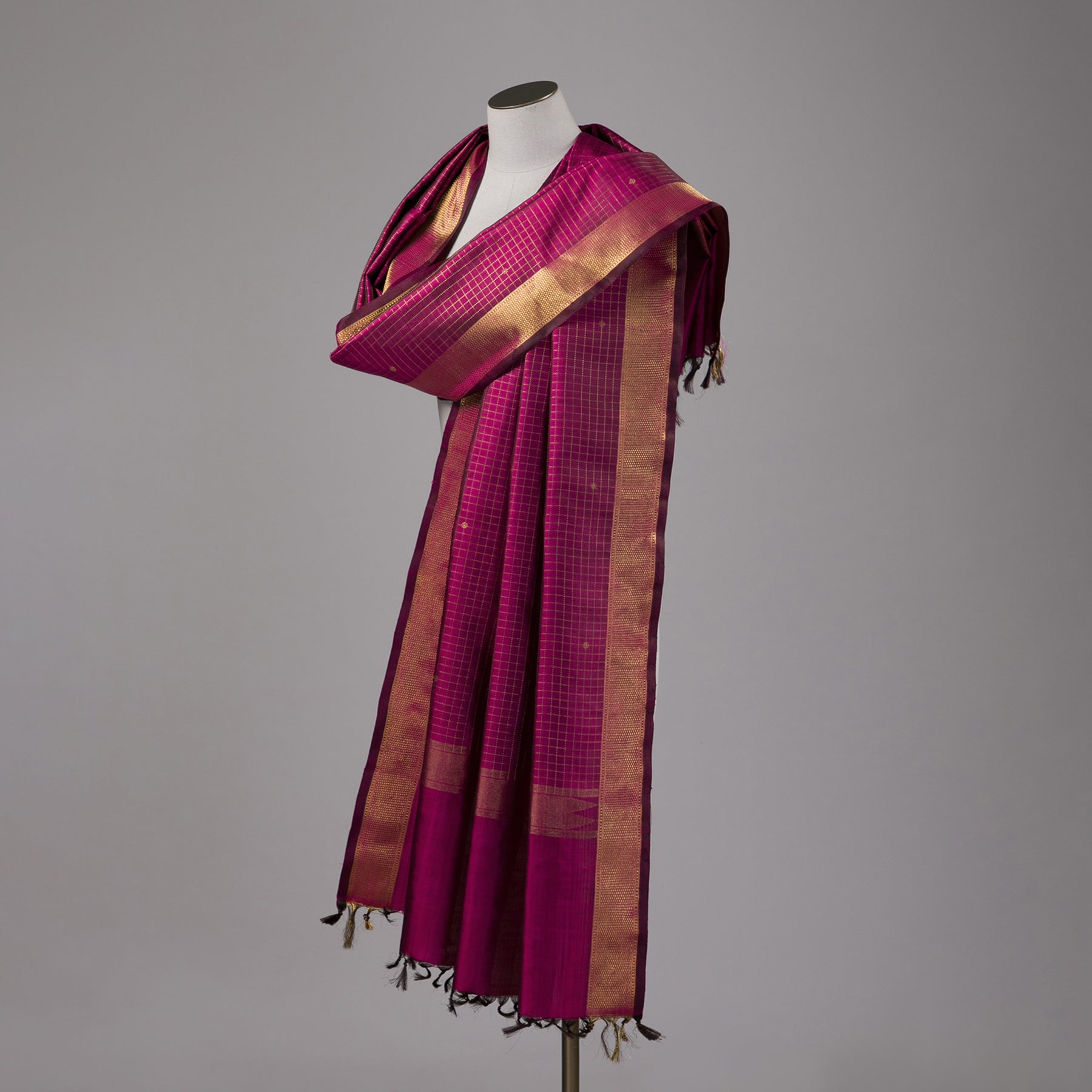 Kanakavalli Kanjivaram Silk Dupatta 24-611-HD001-01112 - Drape View