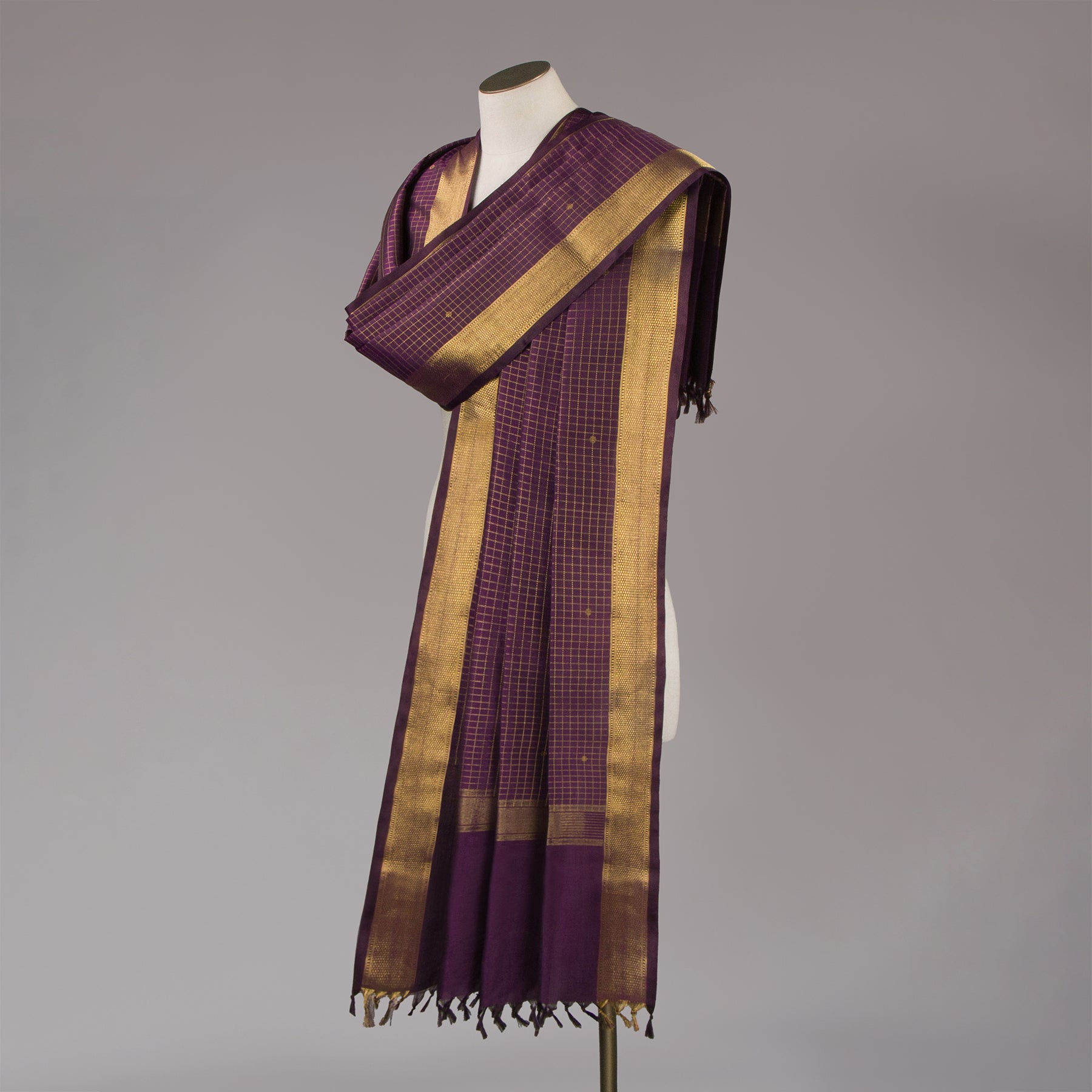 Kanakavalli Kanjivaram Silk Dupatta 24-611-HD001-07735 - Drape View