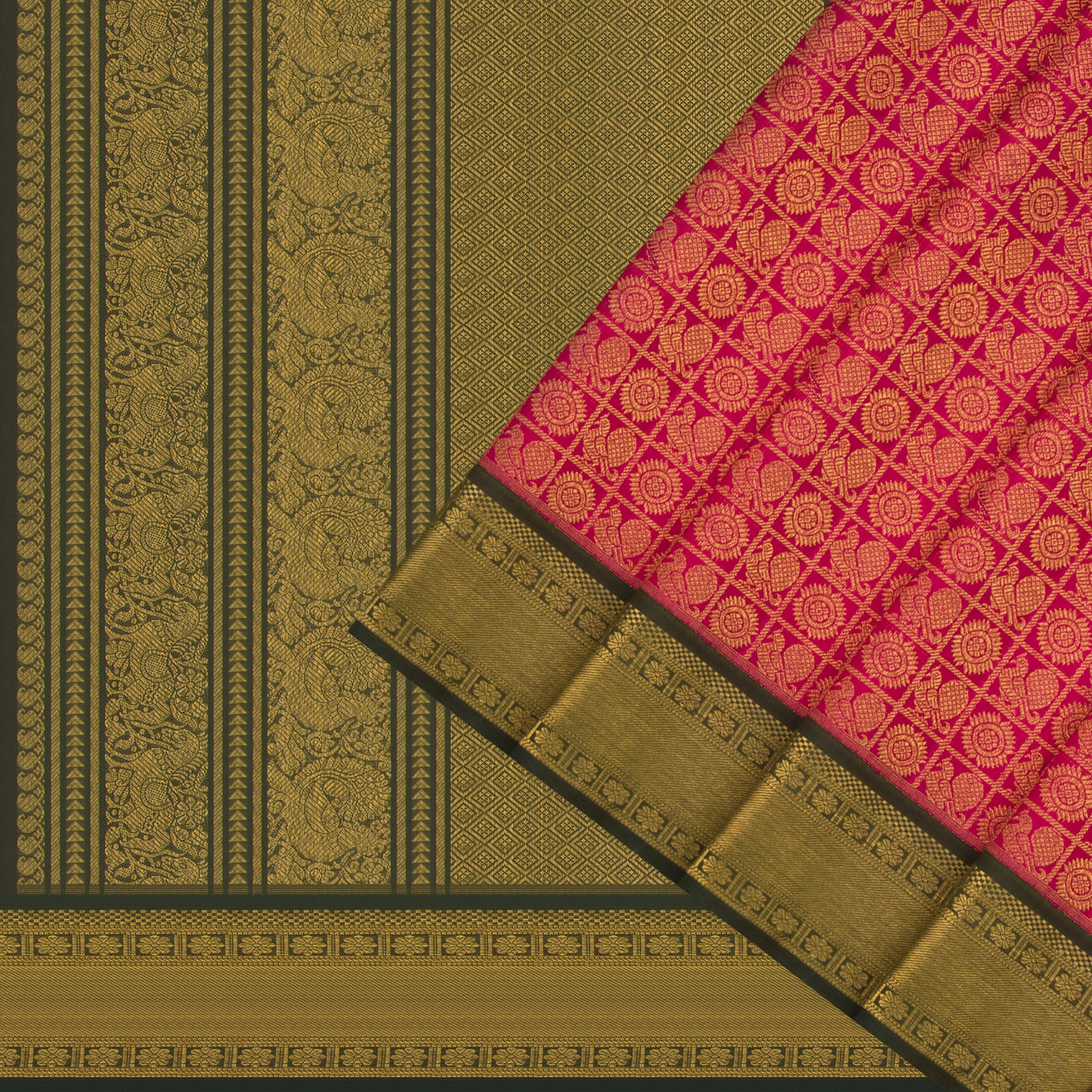 Kanakavalli Kanjivaram Silk Sari 24-611-HS001-03682 - Cover View