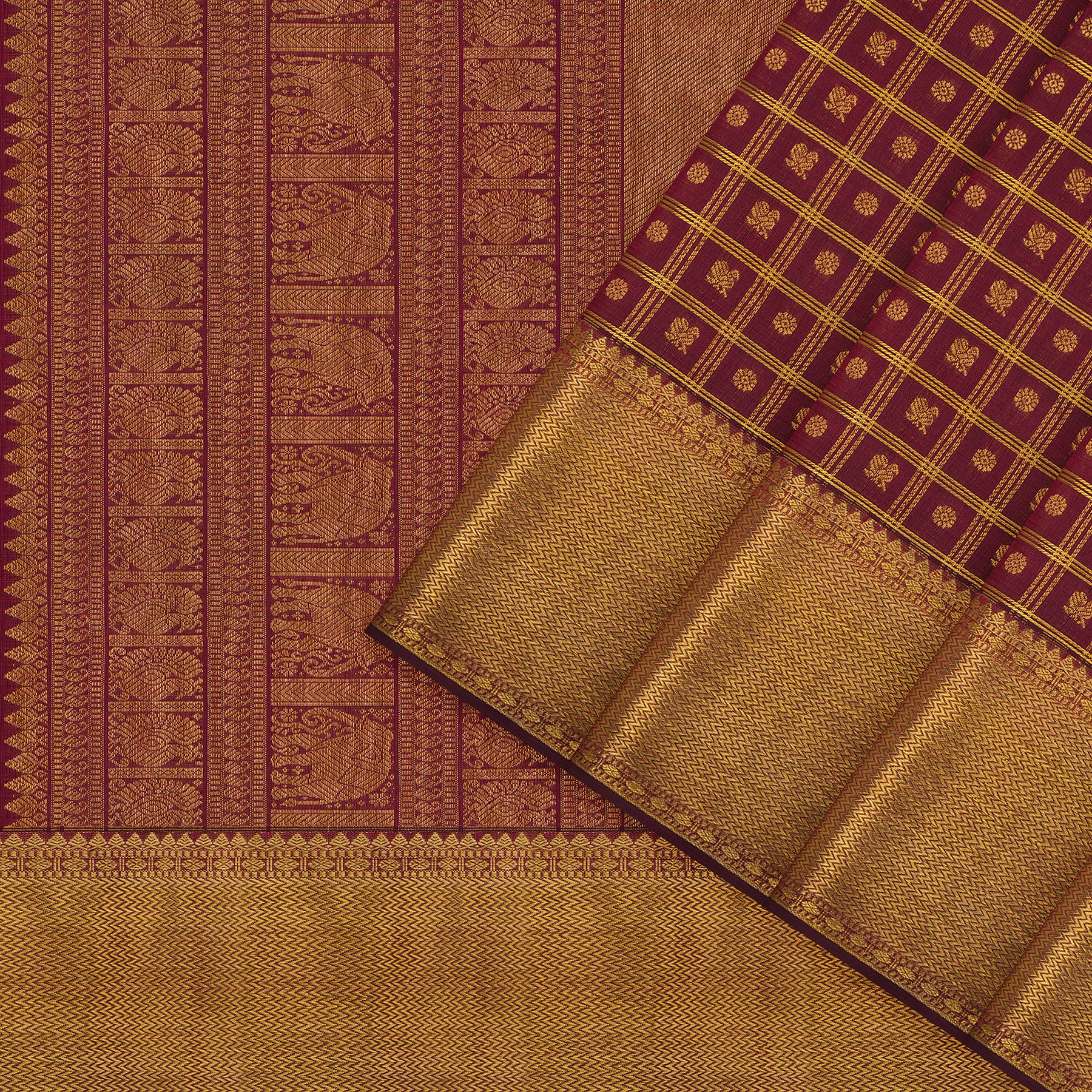 Kanakavalli Kanjivaram Silk Sari 24-611-HS001-07016 - Cover View