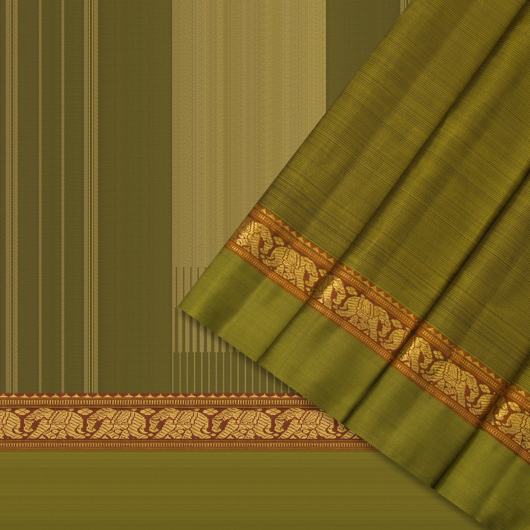 Kanakavalli Kanjivaram Silk Sari 24-611-HS001-08581 - Cover View