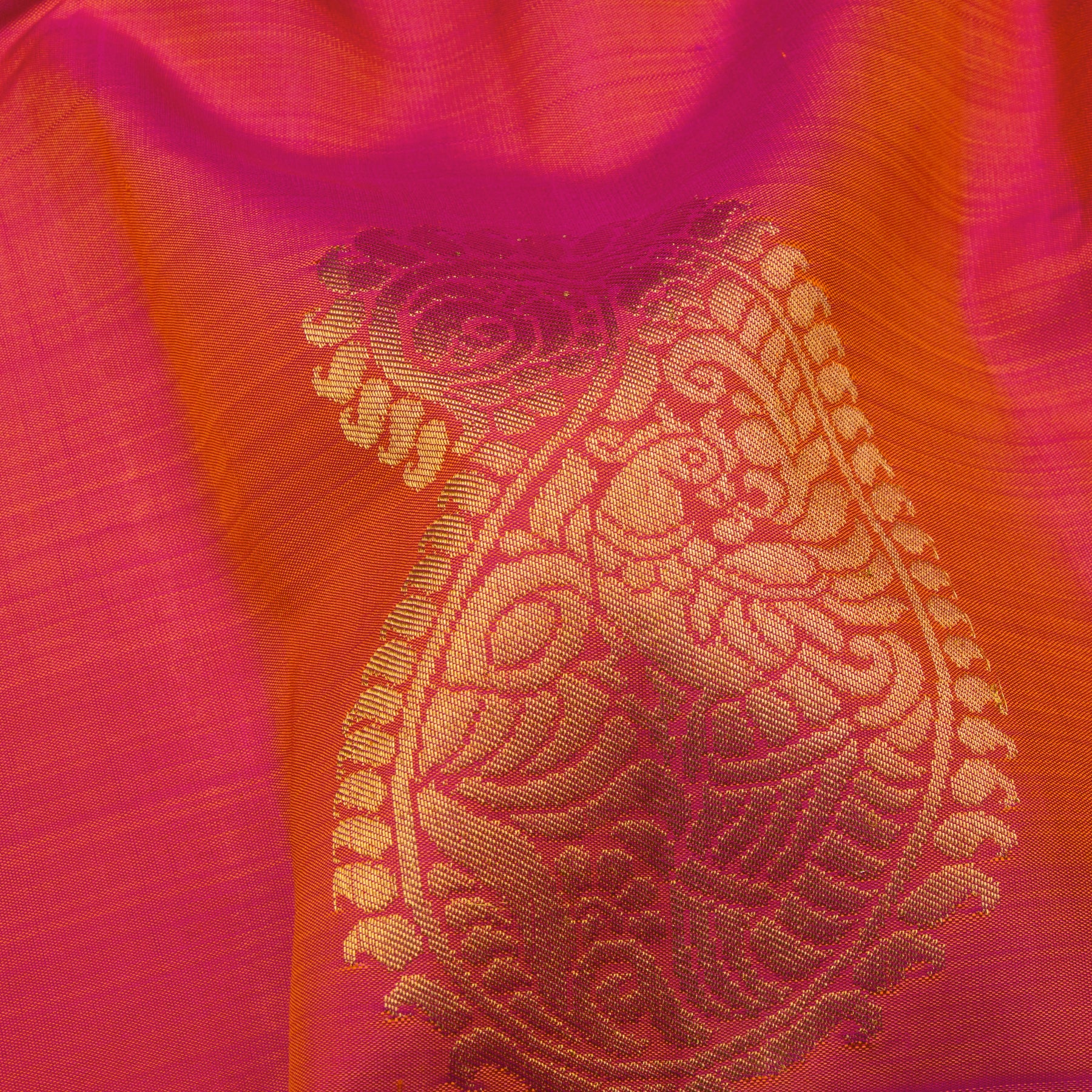 Kanakavalli Kanjivaram Silk Sari 24-611-HS001-09835 - Fabric View