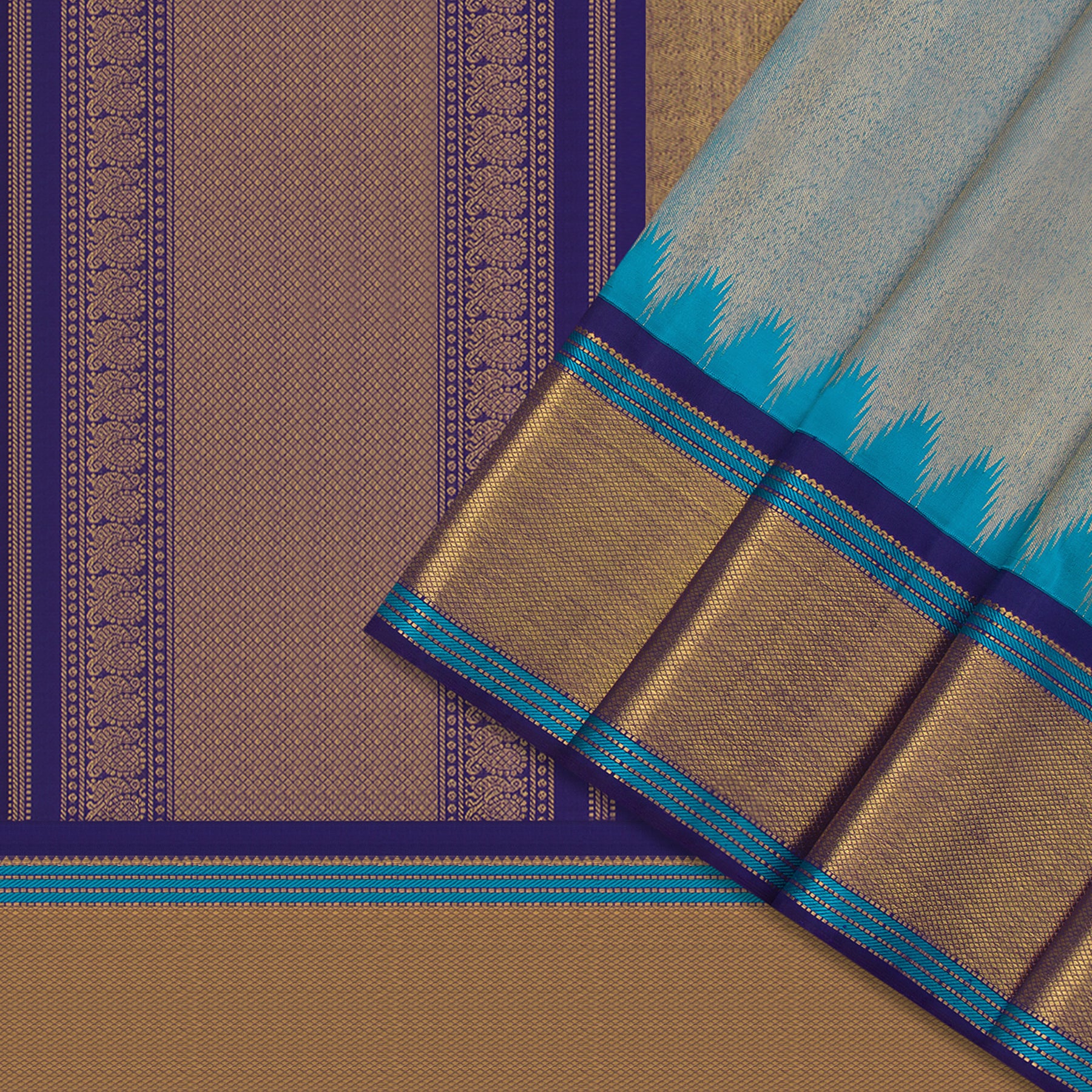 Kanakavalli Kanjivaram Silk Sari 24-611-HS001-11380 - Cover View