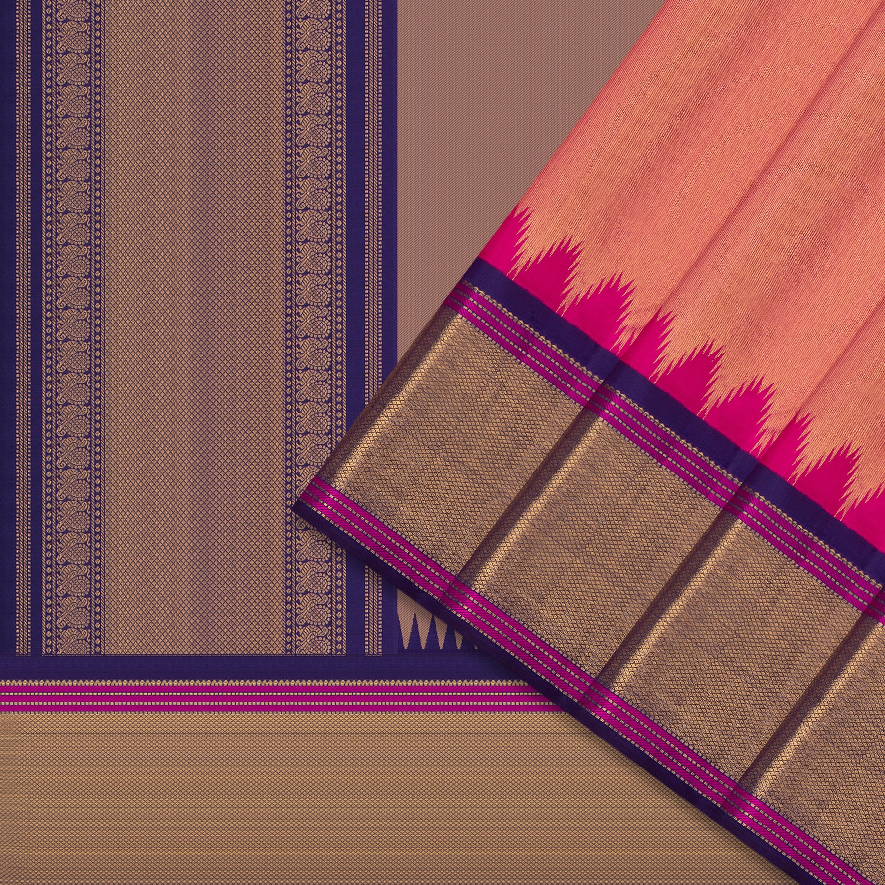 Kanakavalli Kanjivaram Silk Sari 24-611-HS001-12206 - Cover View