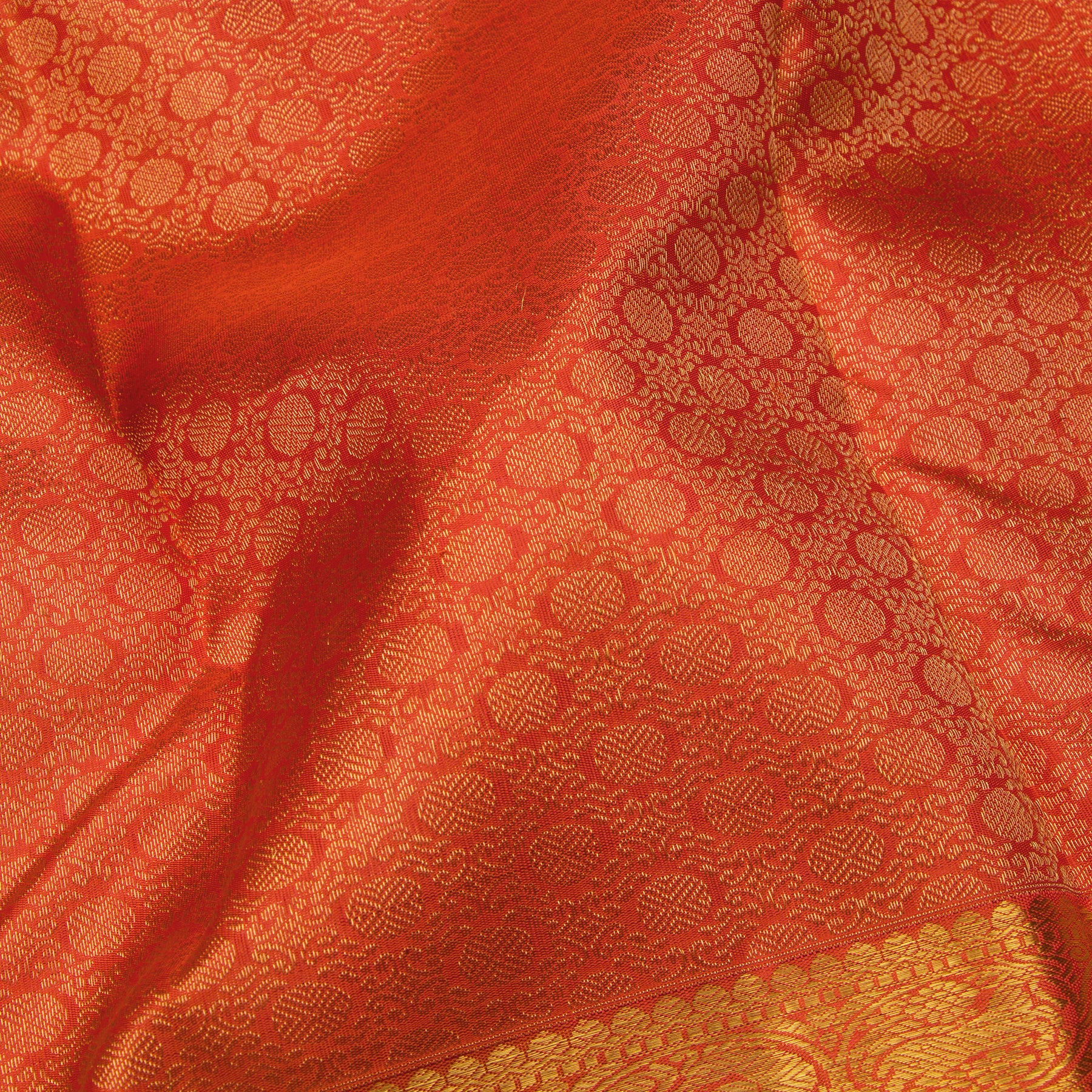 Kanakavalli Kanjivaram Silk Sari 24-611-HS001-12692 - Fabric View
