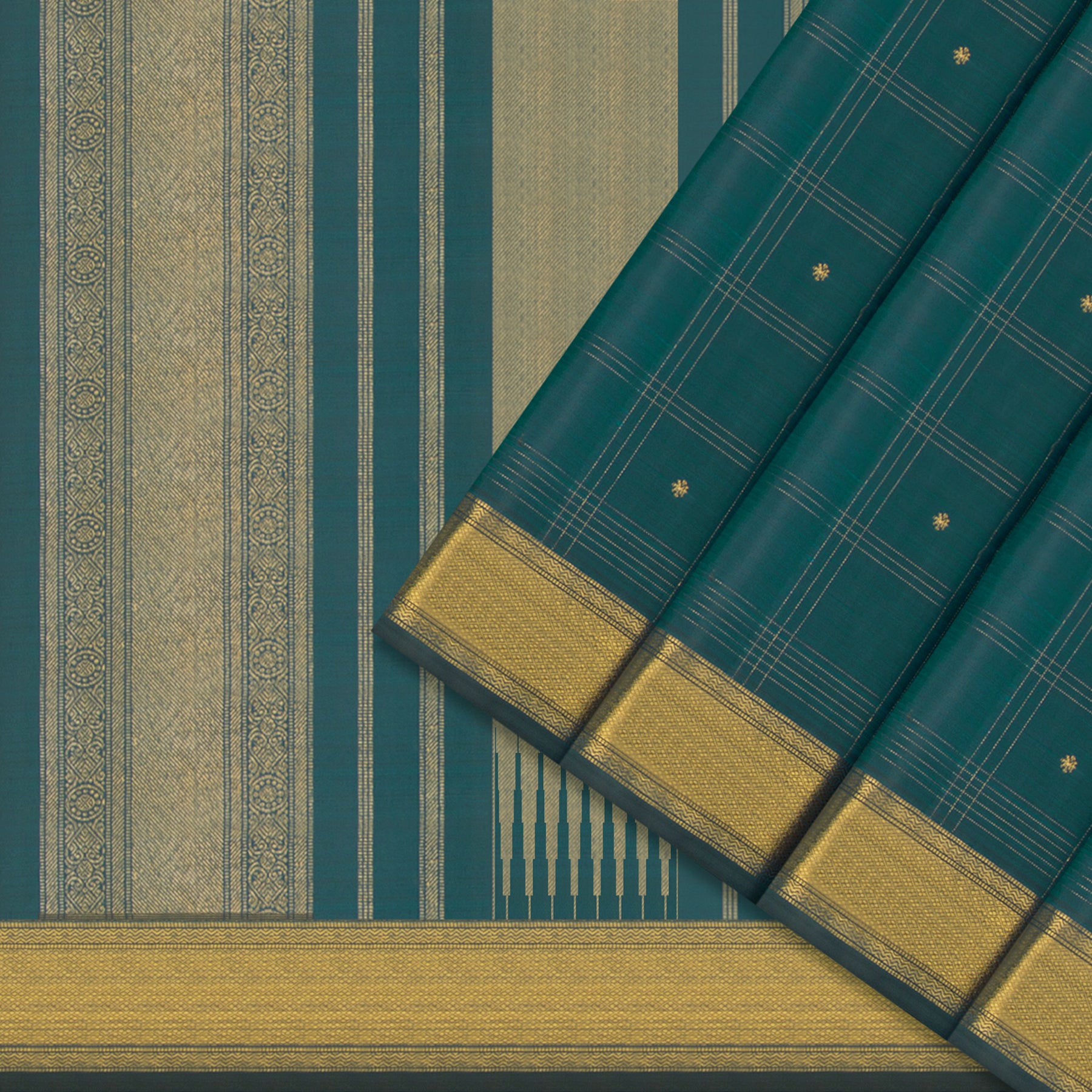 Kanakavalli Kanjivaram Silk Sari 24-611-HS001-13321 - Cover View