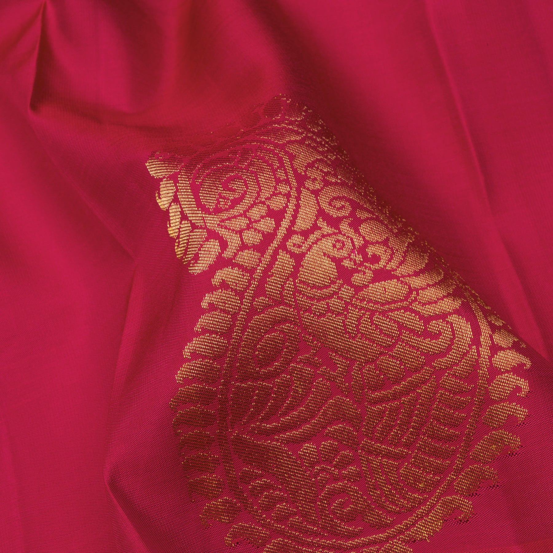 Kanakavalli Kanjivaram Silk Sari 24-611-HS001-13336 - Fabric View