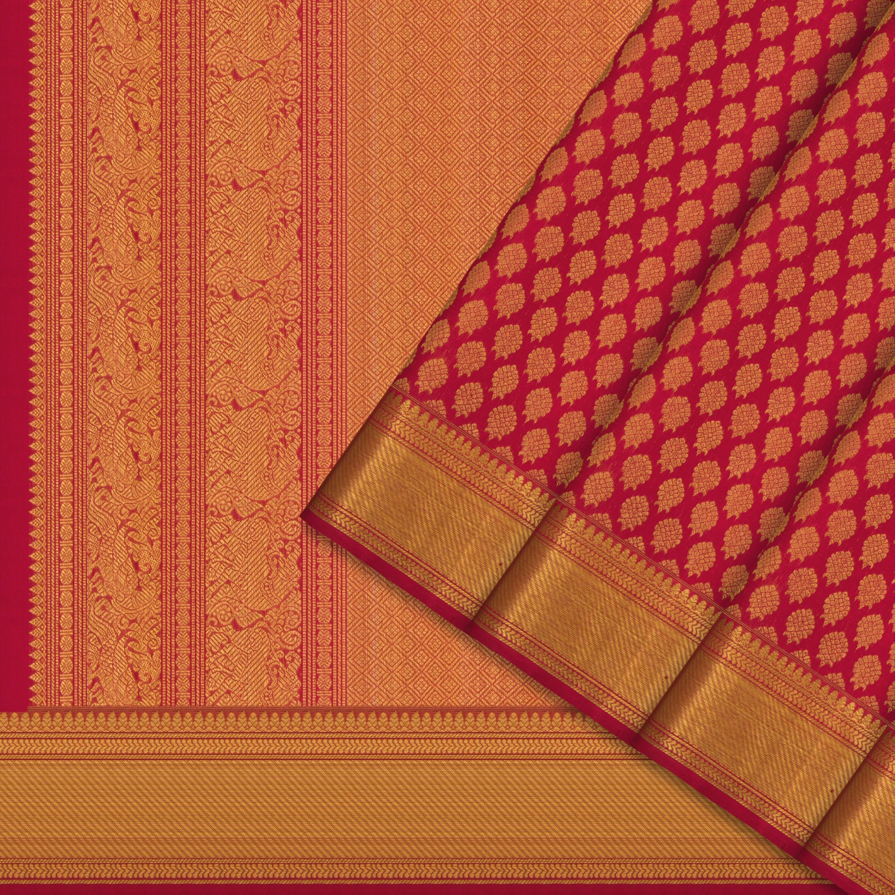 Kanakavalli Kanjivaram Silk Sari 24-611-HS001-14225 - Cover View