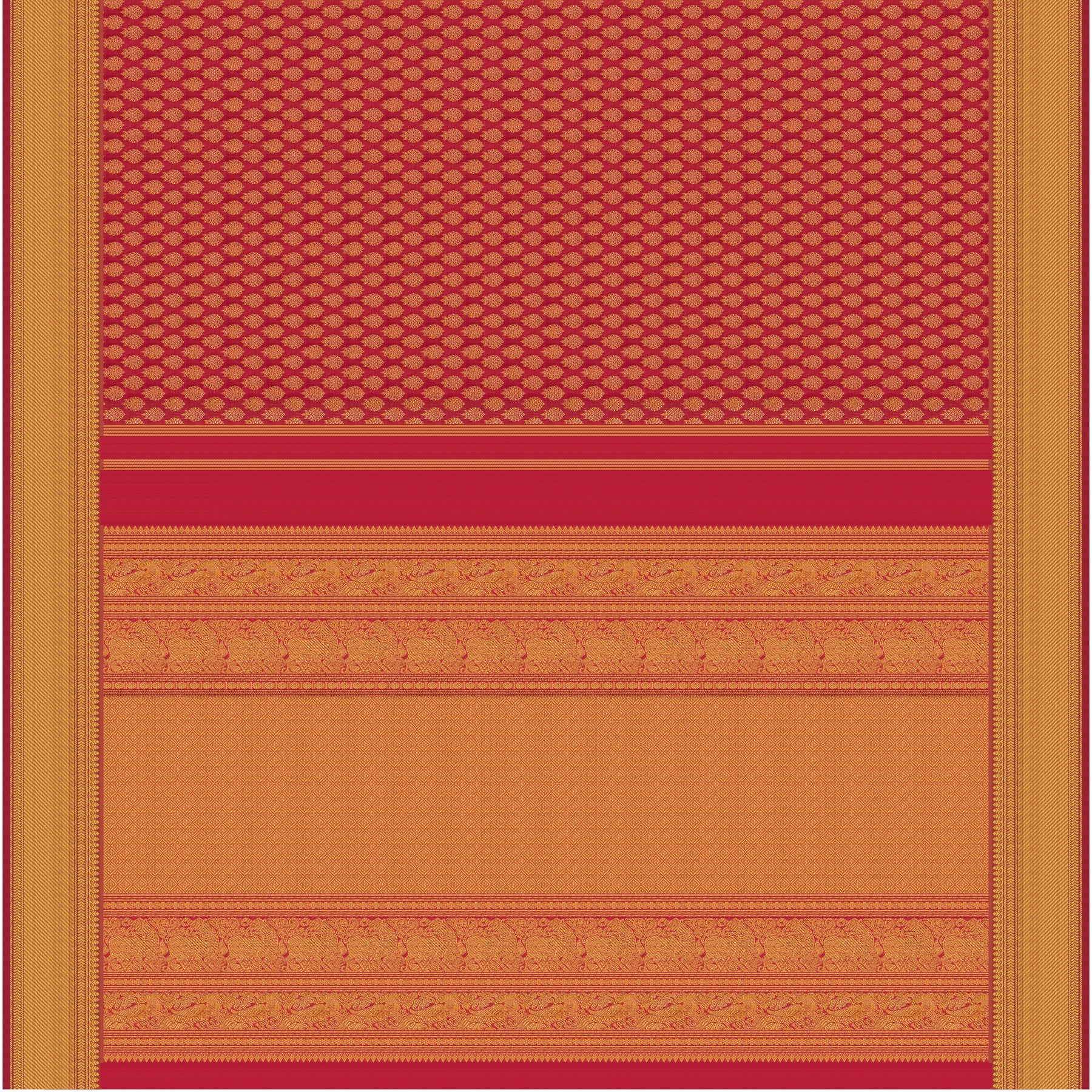 Kanakavalli Kanjivaram Silk Sari 24-611-HS001-14225 - Full View
